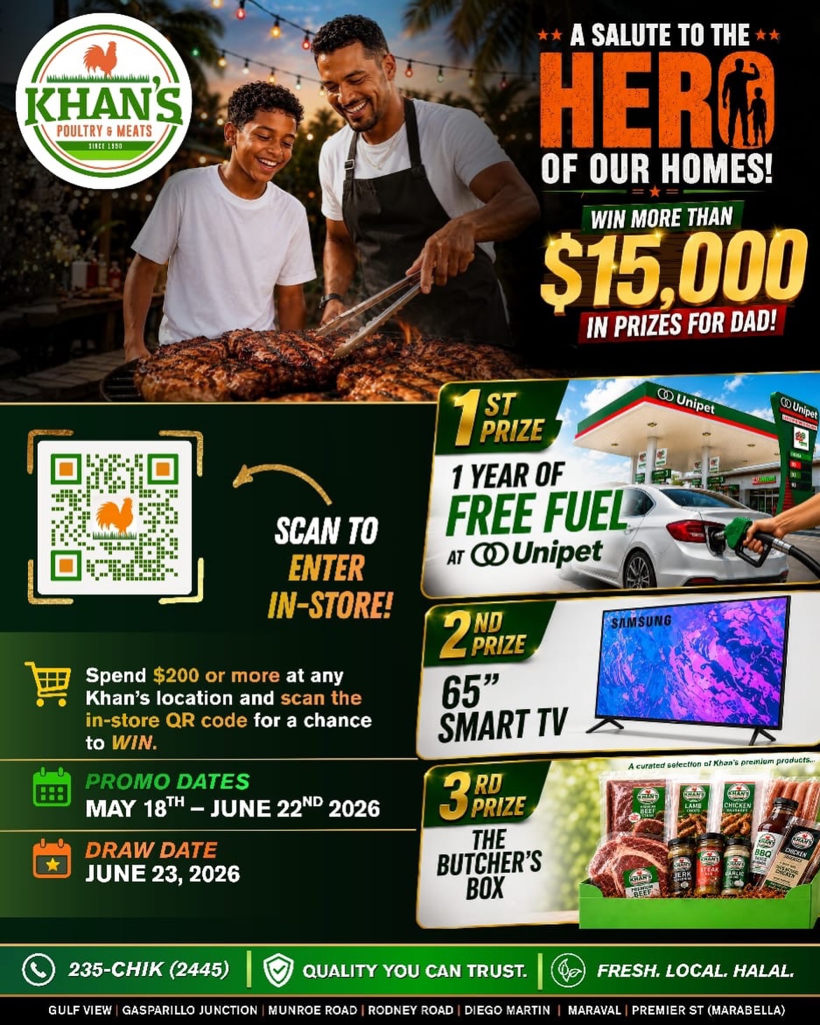 Khan's Poultry And Meats Limited Facebook ad from May 21, 2026