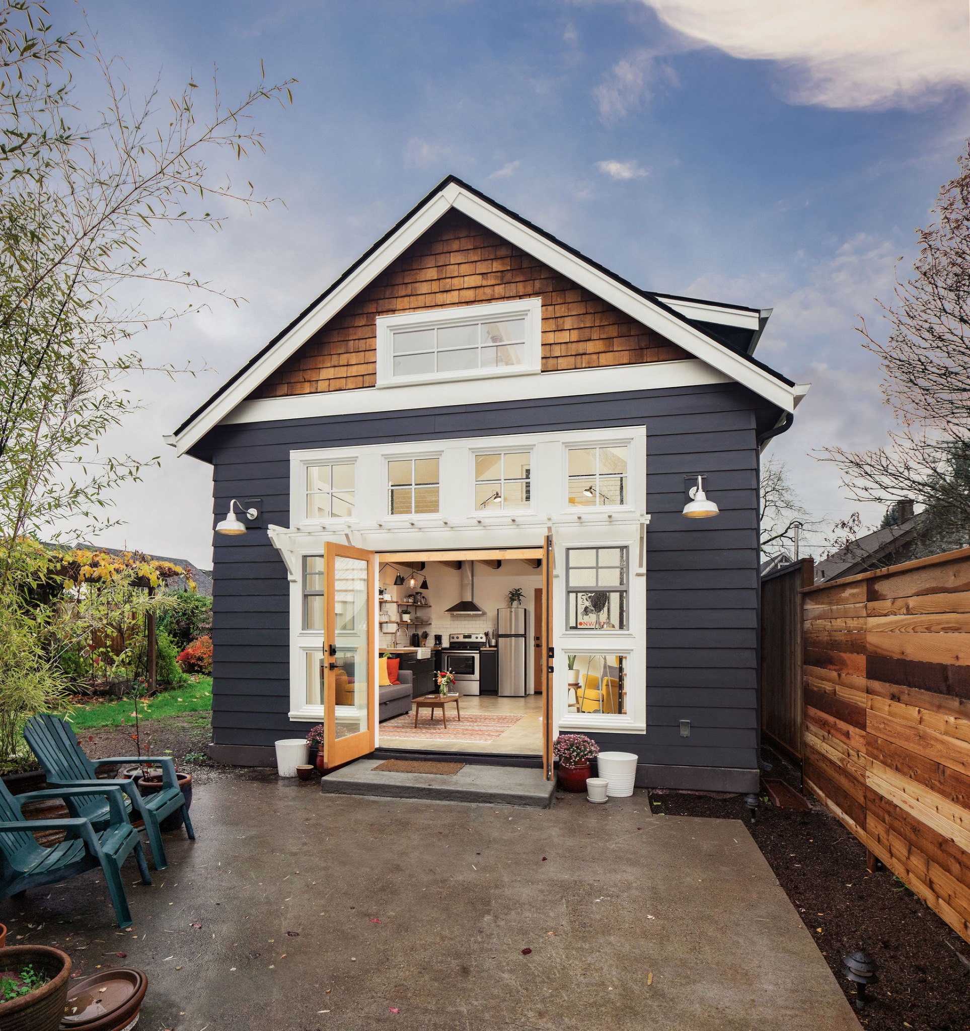 Shelter Solutions, LLC Facebook ad: Discover custom ADUs built for modern backyard living…