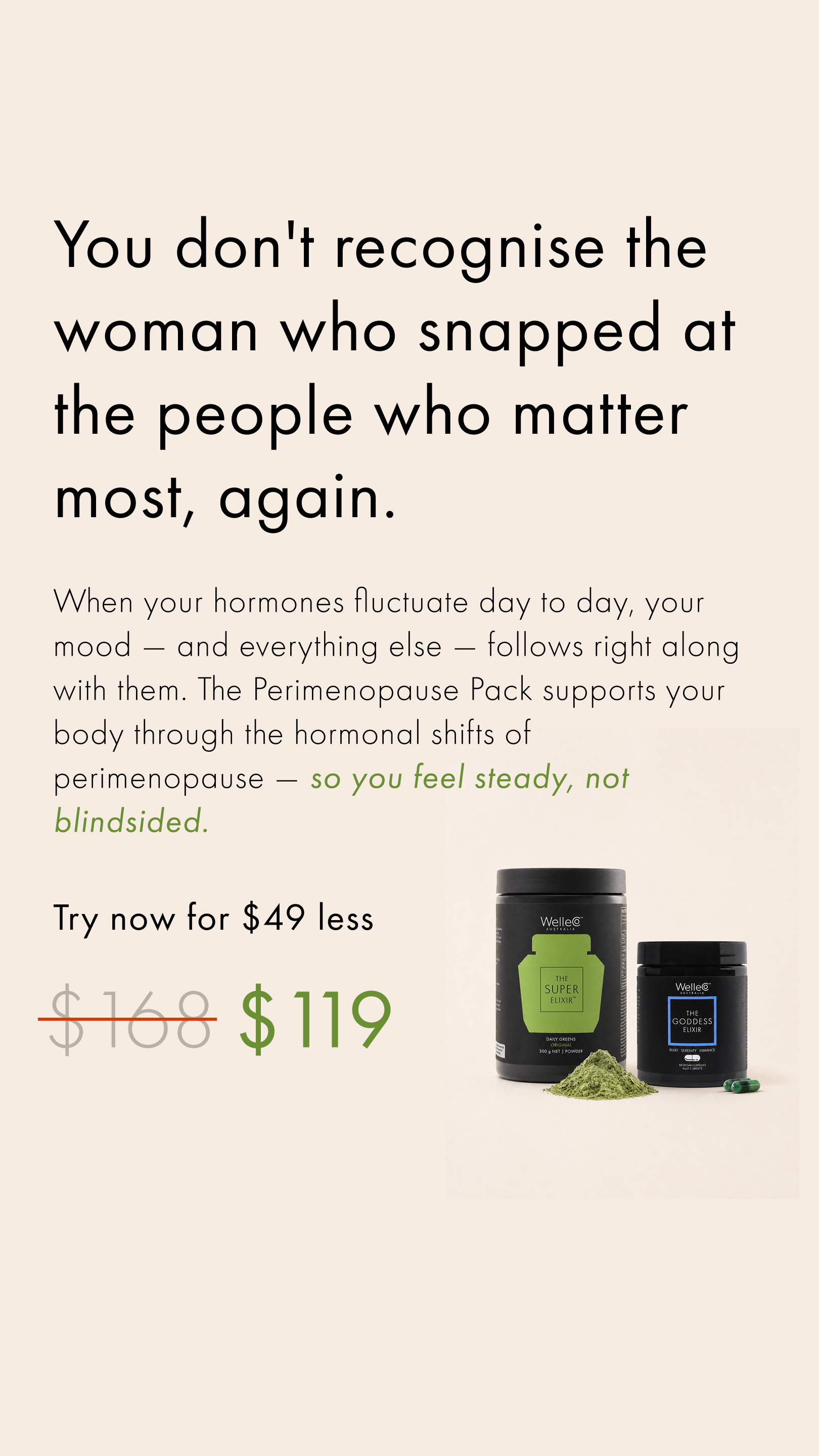 WelleCo Facebook ad
