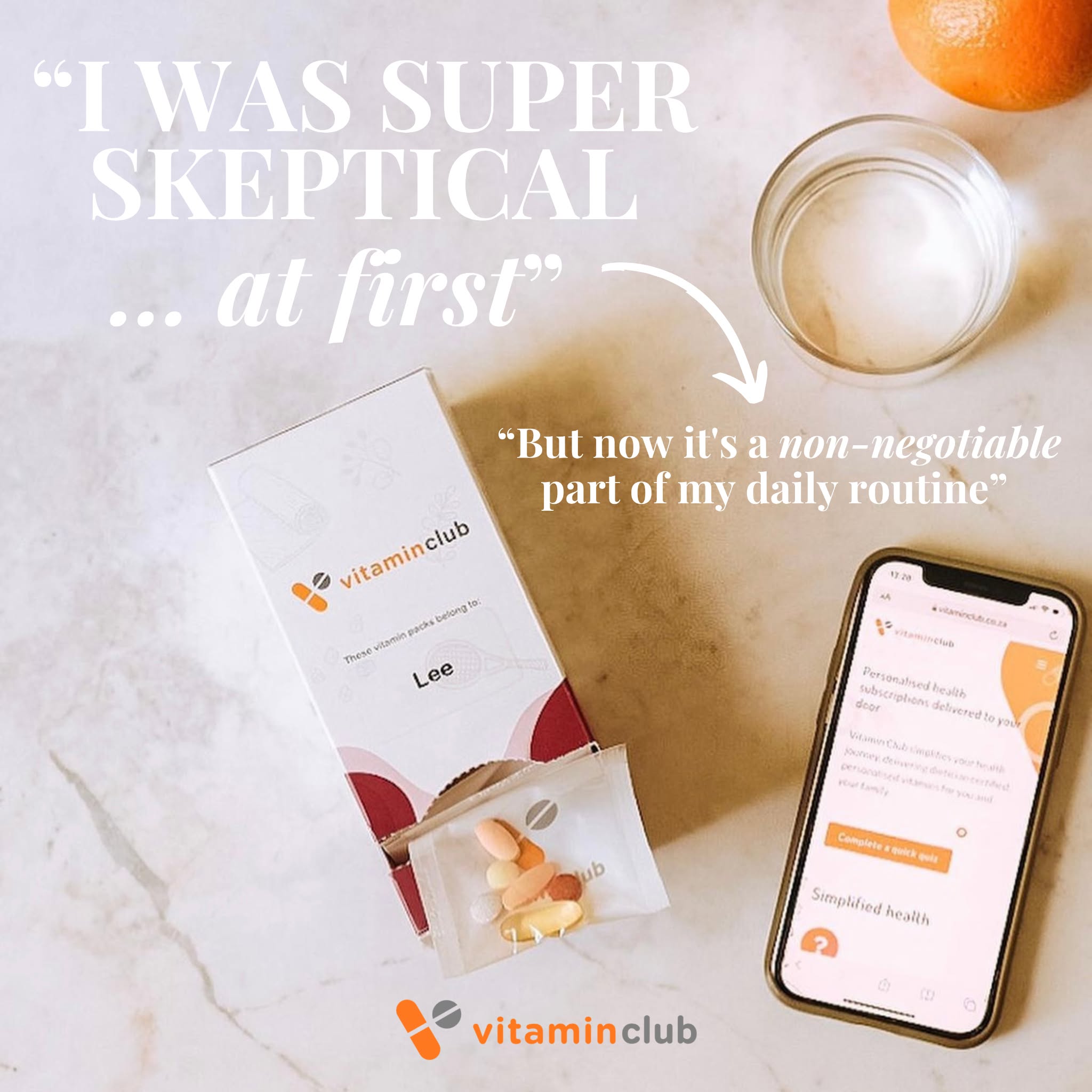 Vitamin Club ZA Facebook ad from Jul 6, 2026