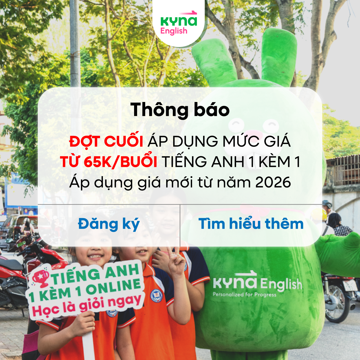 Kyna English Vietnam Facebook ad