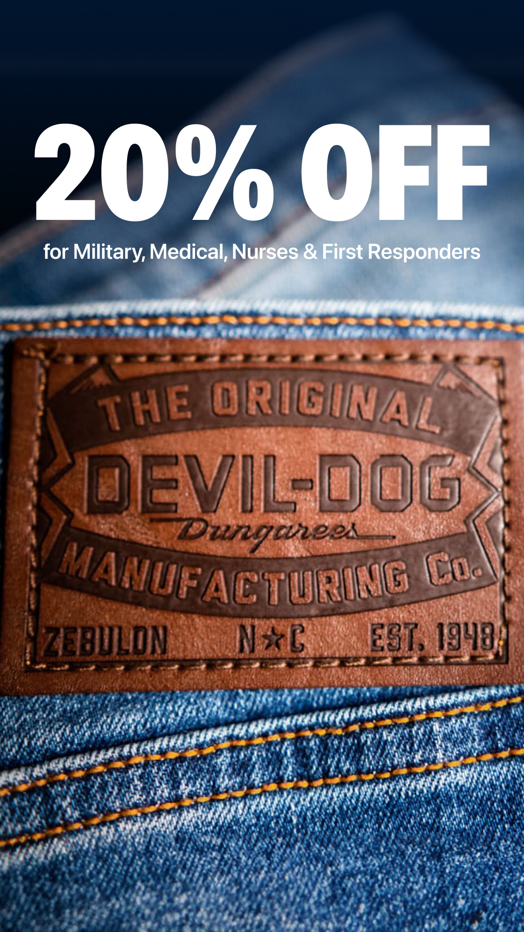 DEVIL-DOG Dungarees Facebook ad