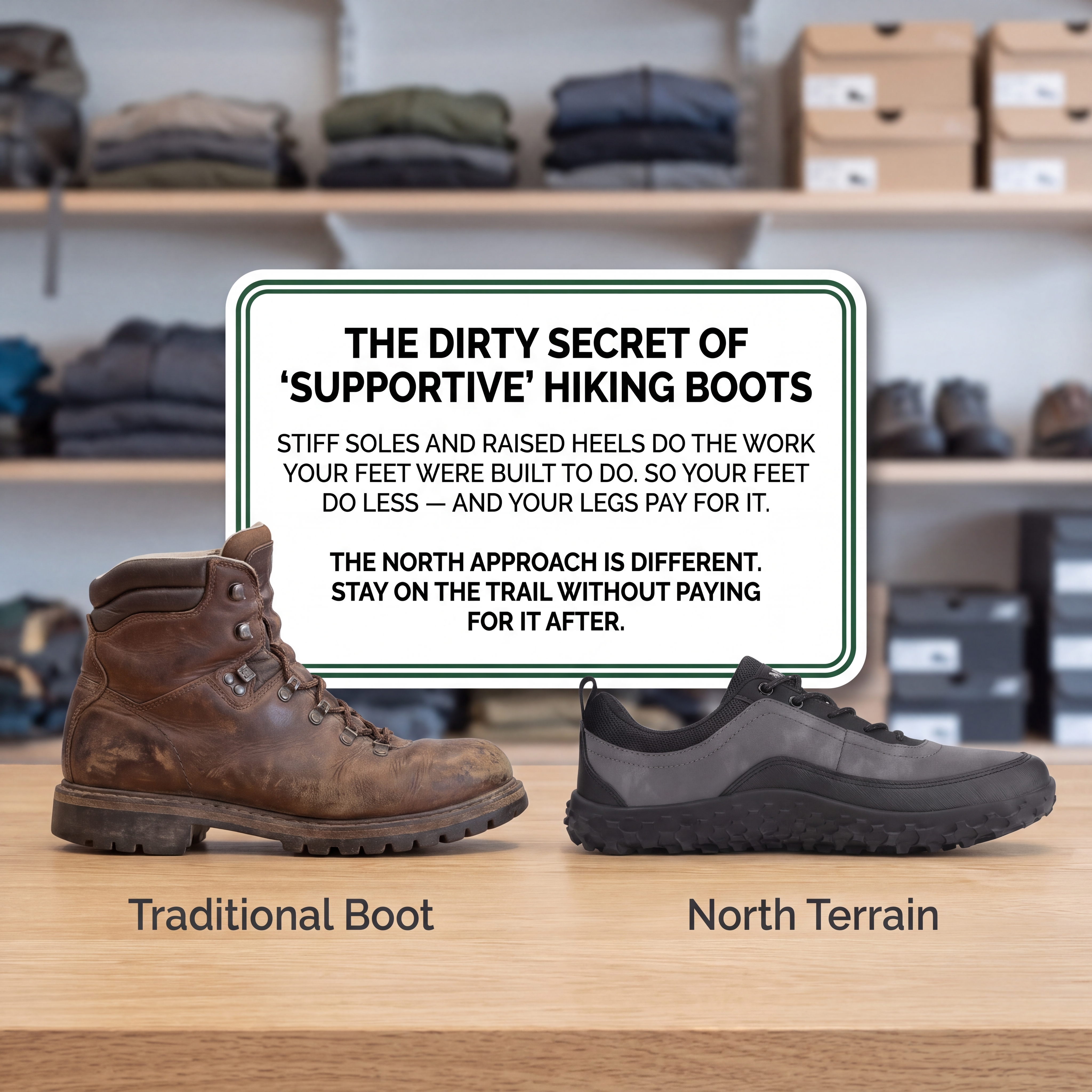 North Footwear Facebook ad: The Truth About 'Supportive' Boots Revealed