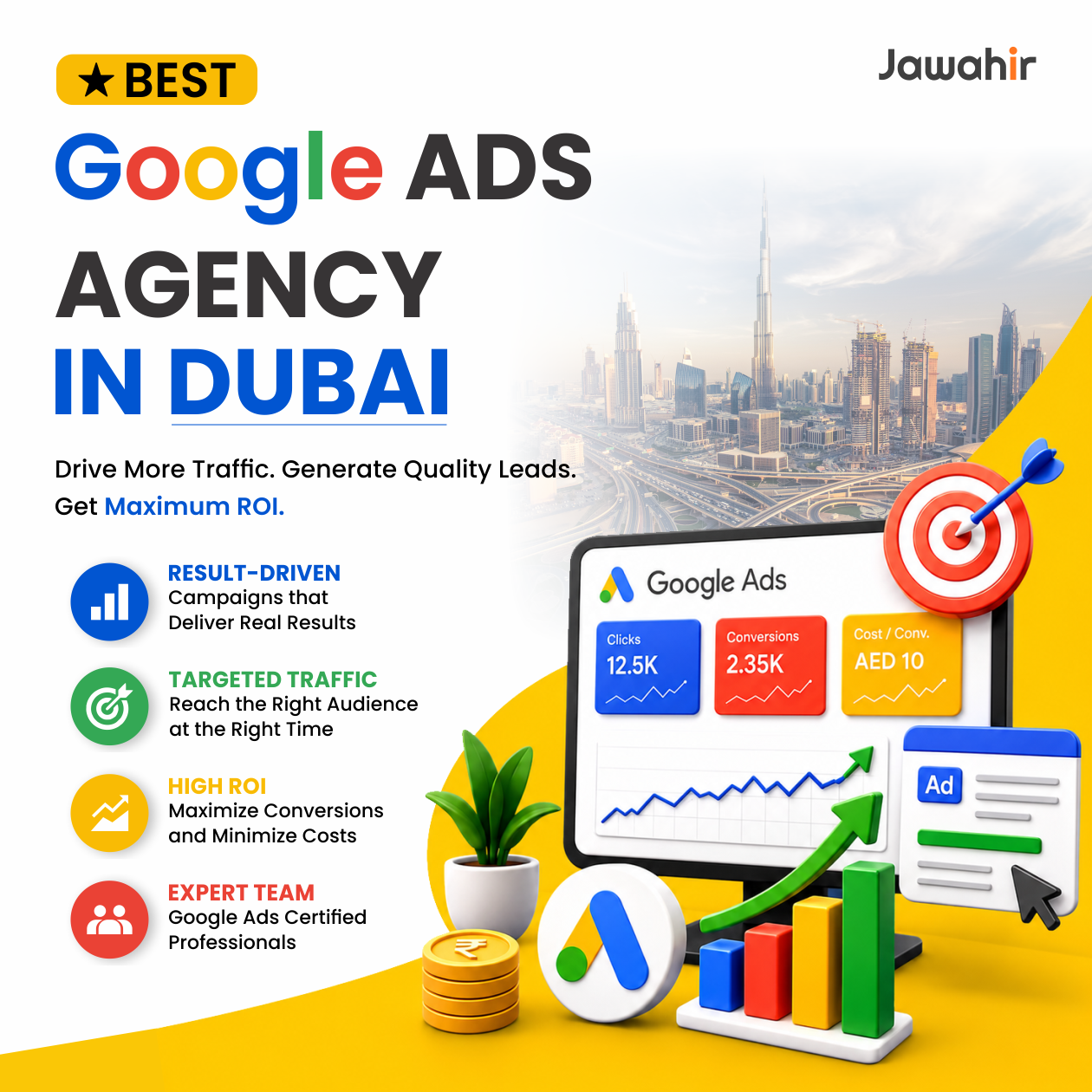 Jawahir - A Digital Agency Facebook ad: Best Google Ads Agency in Dubai