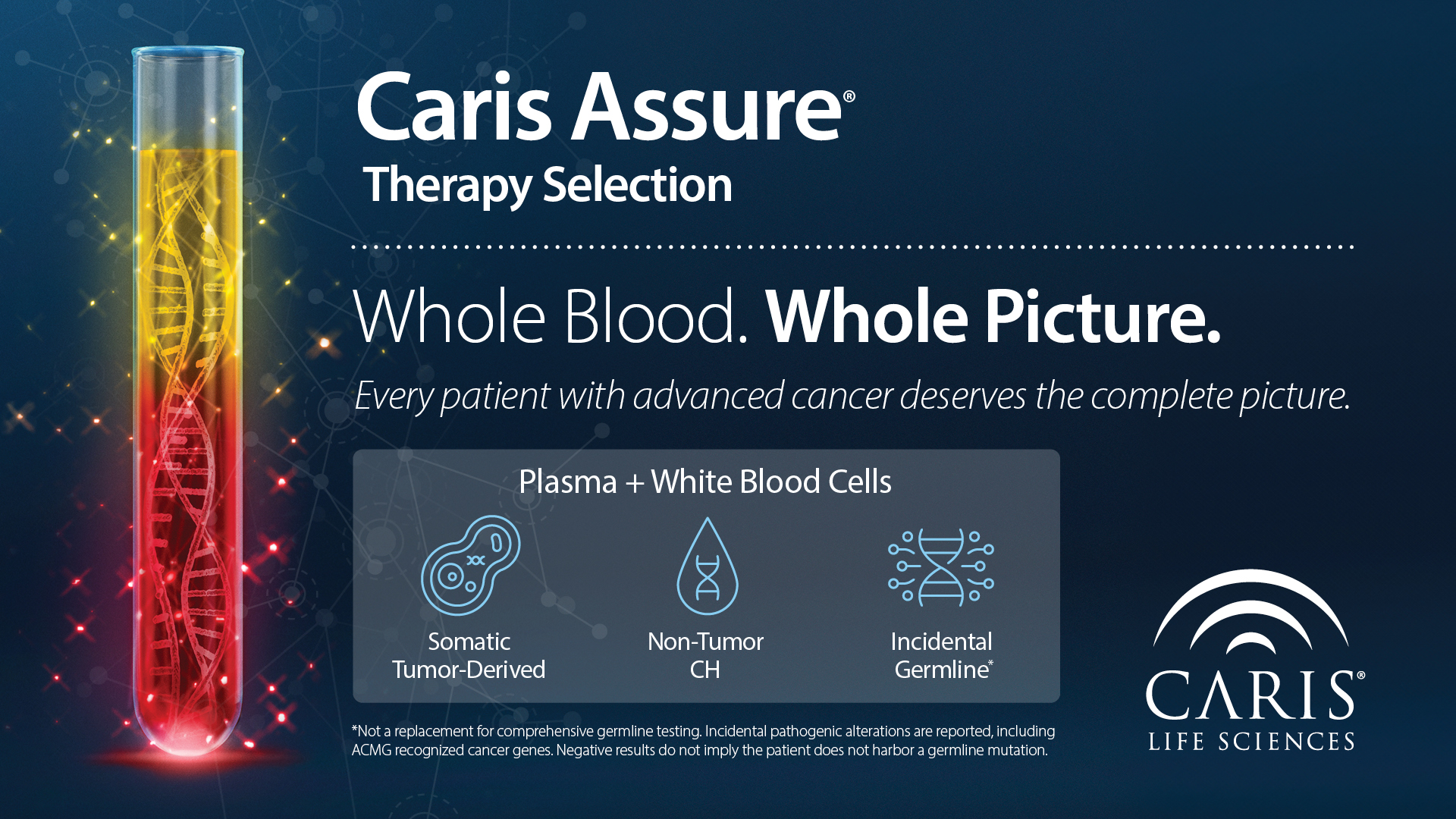 Caris Life Sciences Facebook ad: Advancing precision oncology starts with better data.