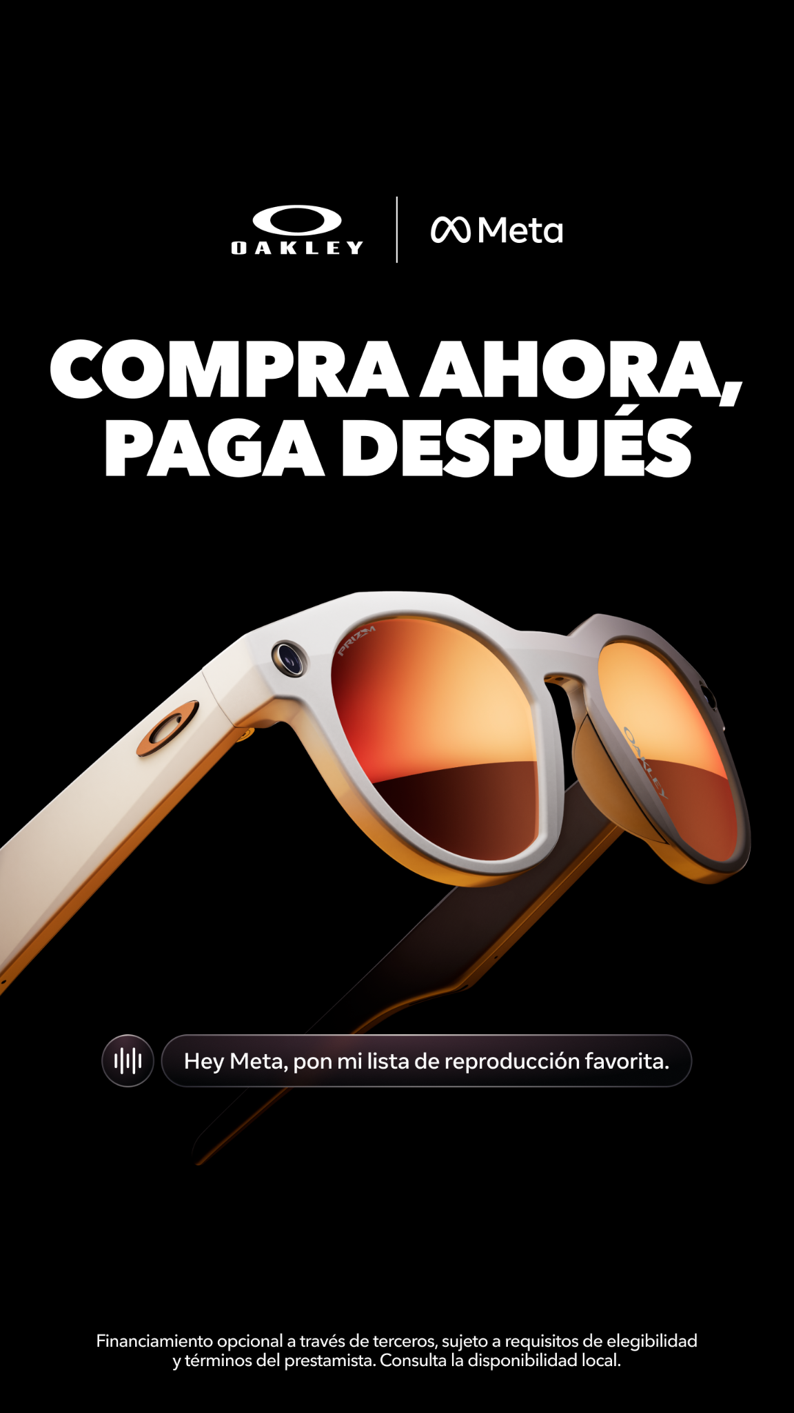Oakley Meta Facebook ad