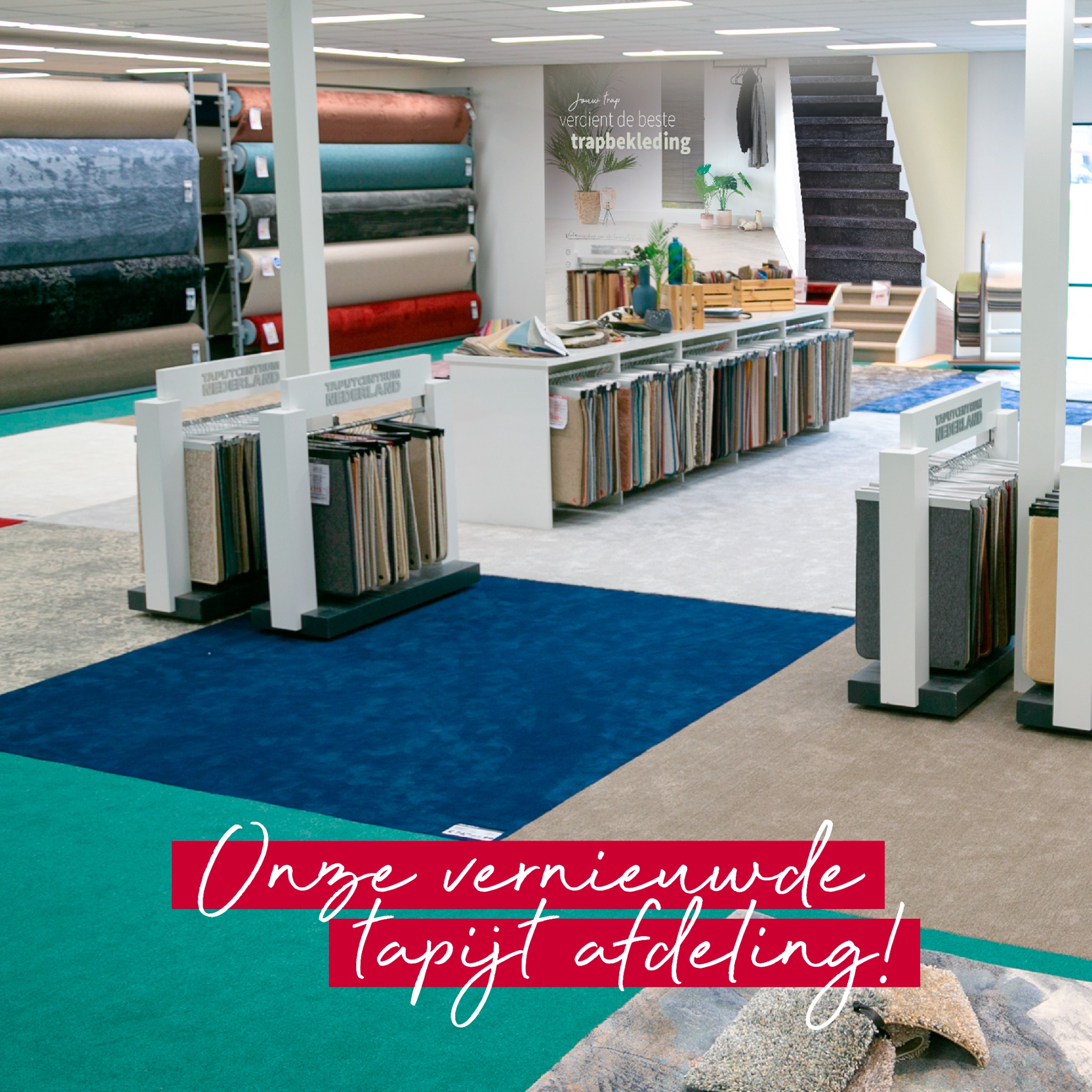 Tapijtcentrum Nederland Facebook ad: Onze tapijt afdeling in Best is opgefrist, samen…