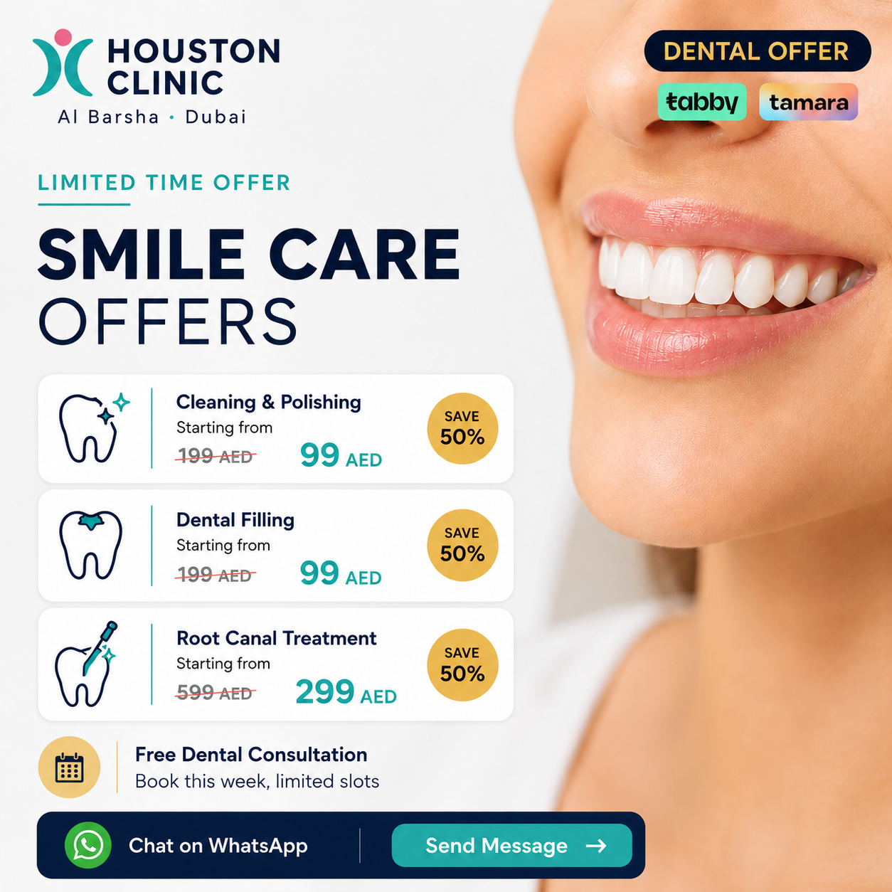Houston Medical Clinic Al Barsha Facebook ad