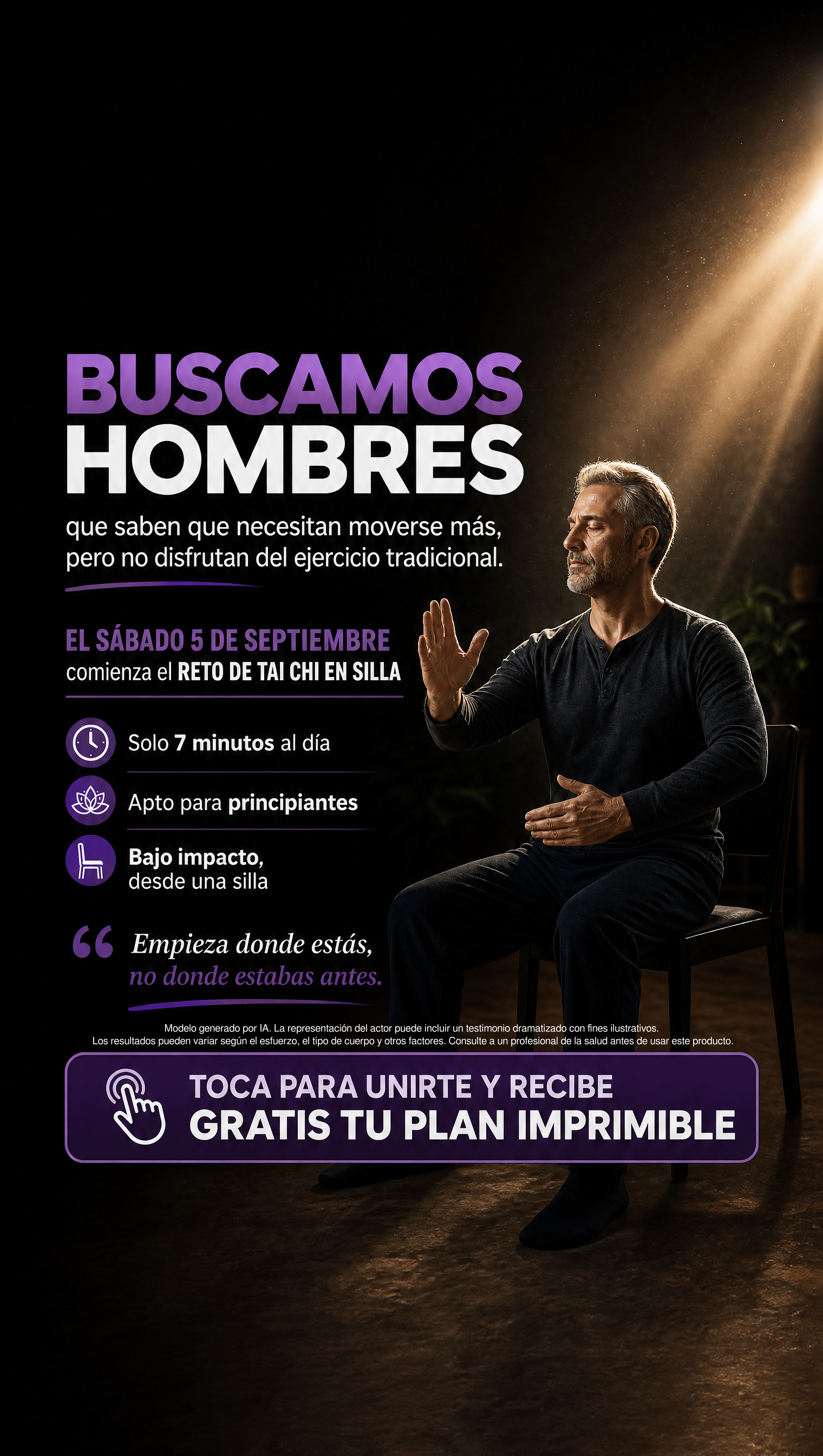 Reto de 7 minutos diarios de ejercicio Facebook ad
