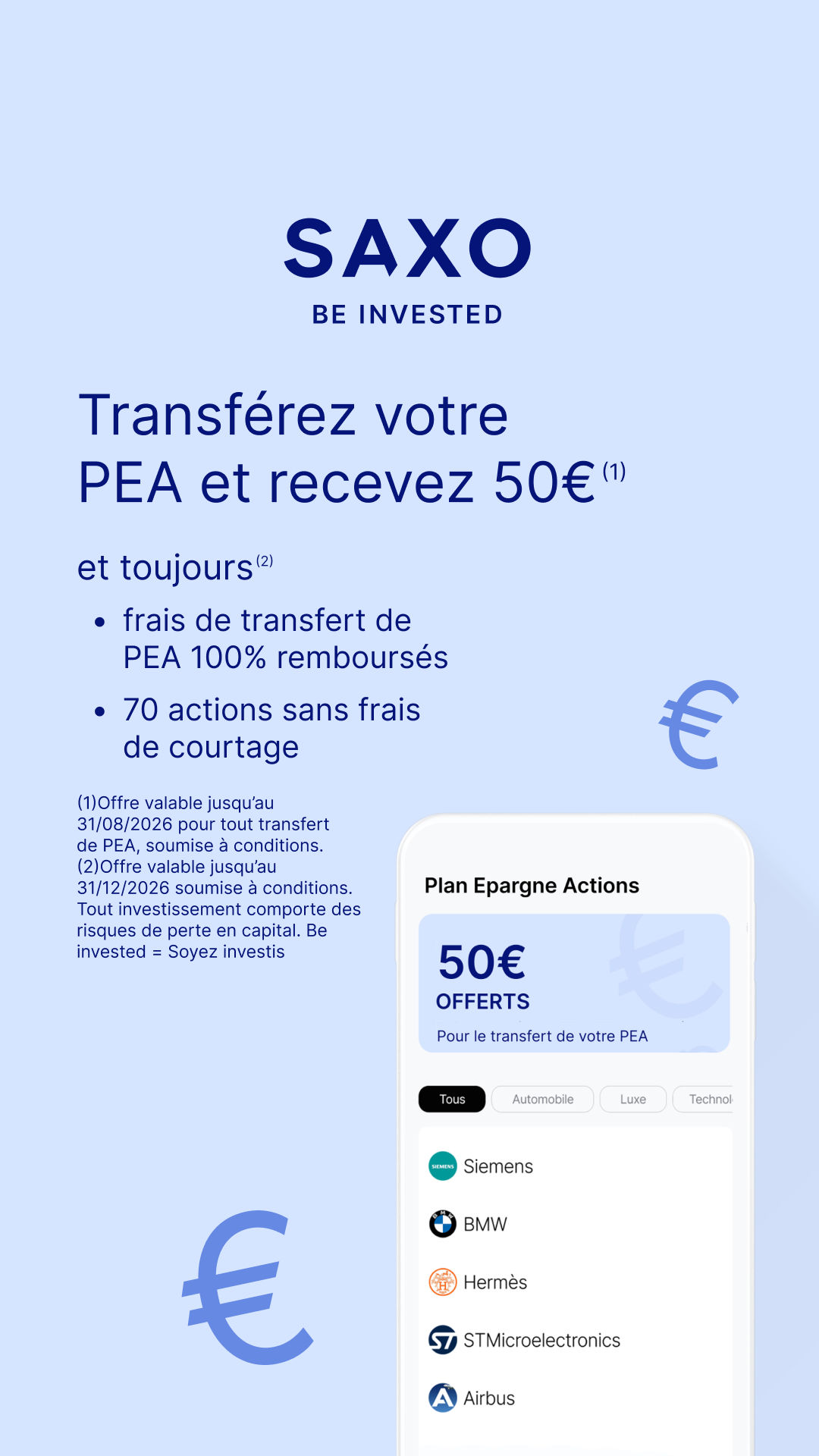 Saxo Banque Facebook ad