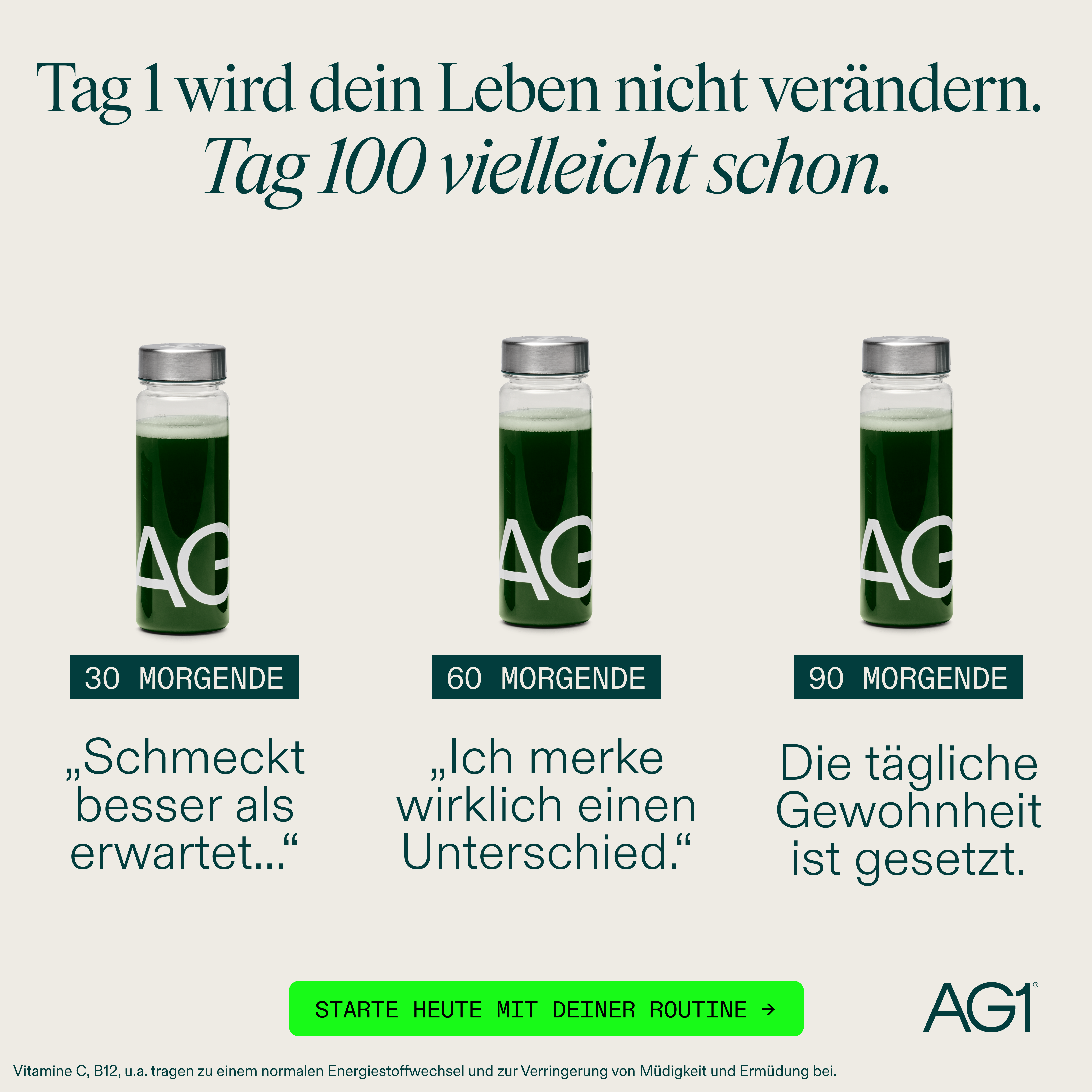 AG1 Deutschland Facebook ad