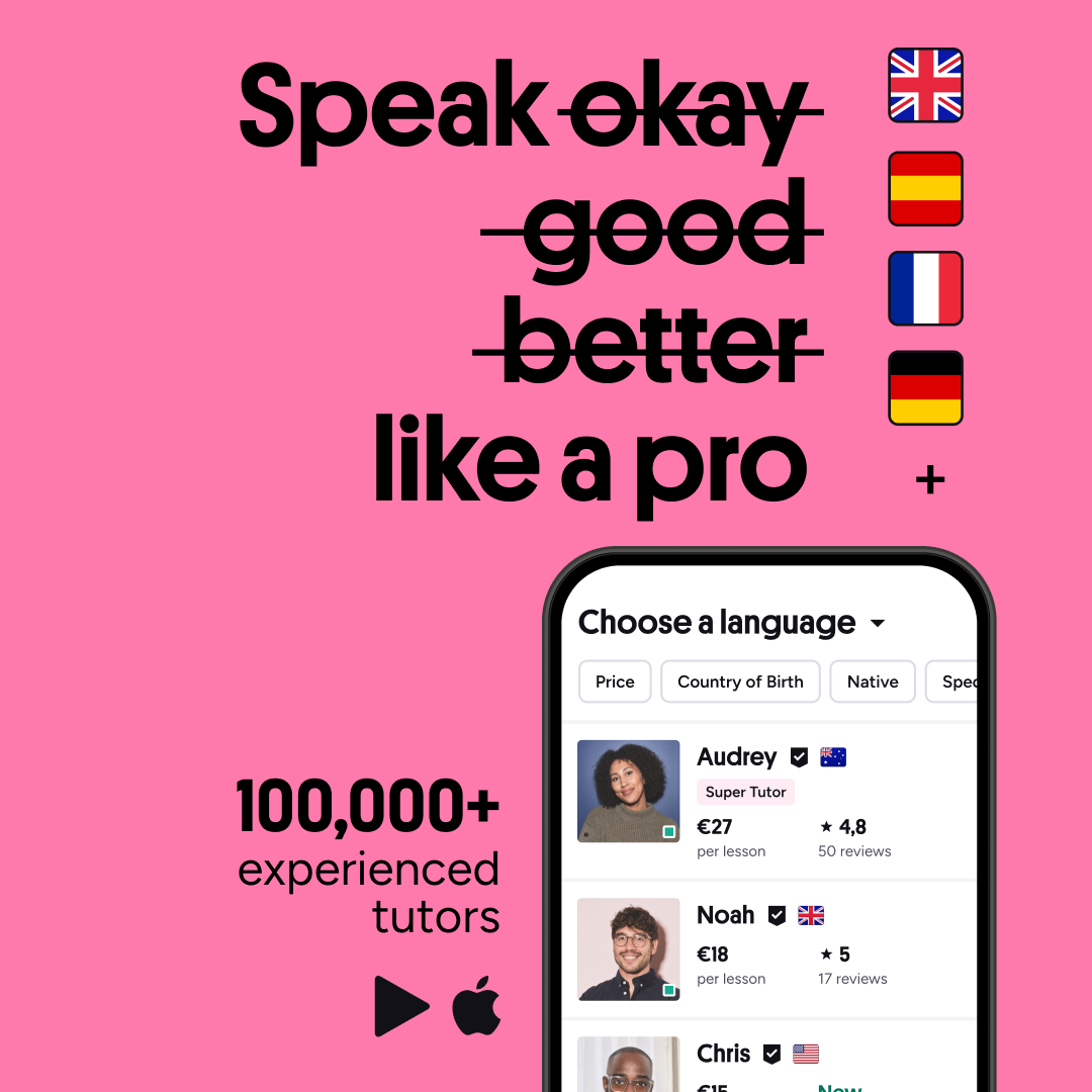 Preply Facebook ad
