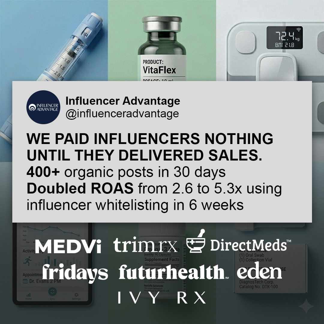 Influencer Advantage Facebook ad