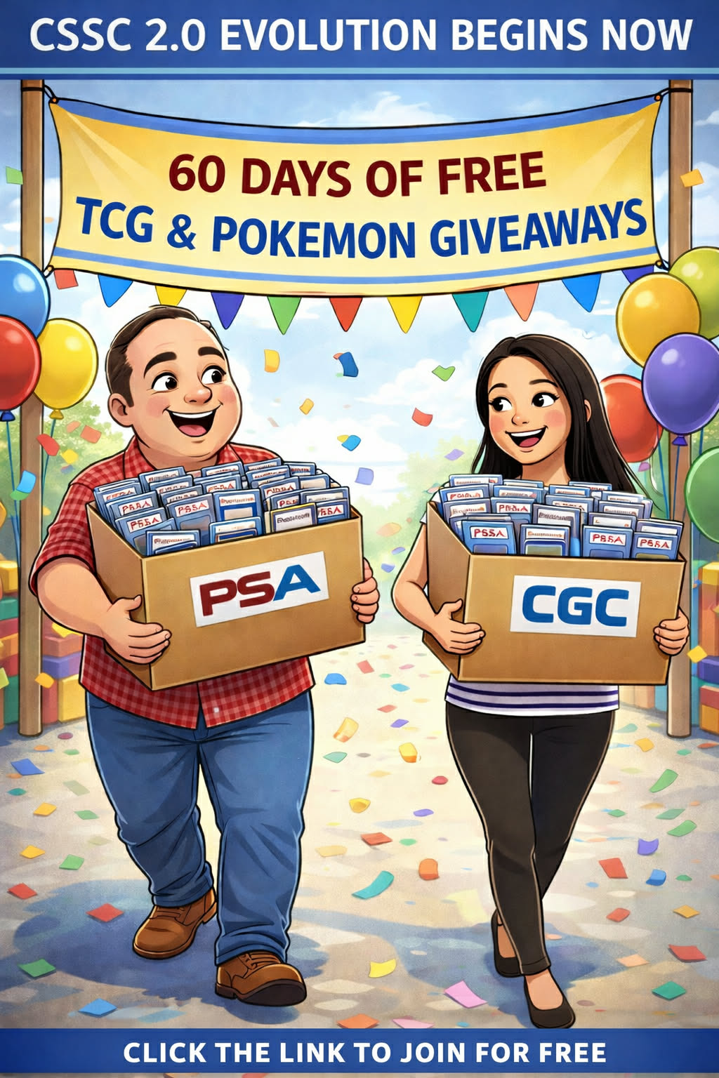 CSPC Canadian Slabs Auctions Facebook ad: CSPC 2.0 is Giving Away a FREE Pokemon/TCG…