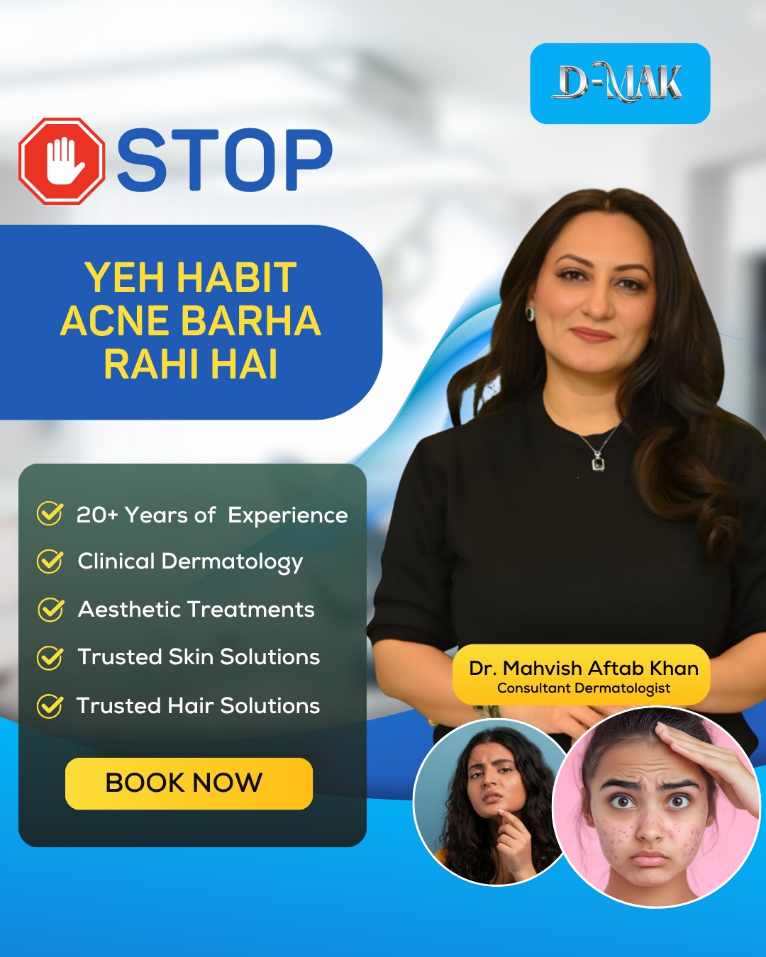 Skinsmith - Best Dermatologist in Islamabad Facebook ad: Trusted Skin & Hair Solutions