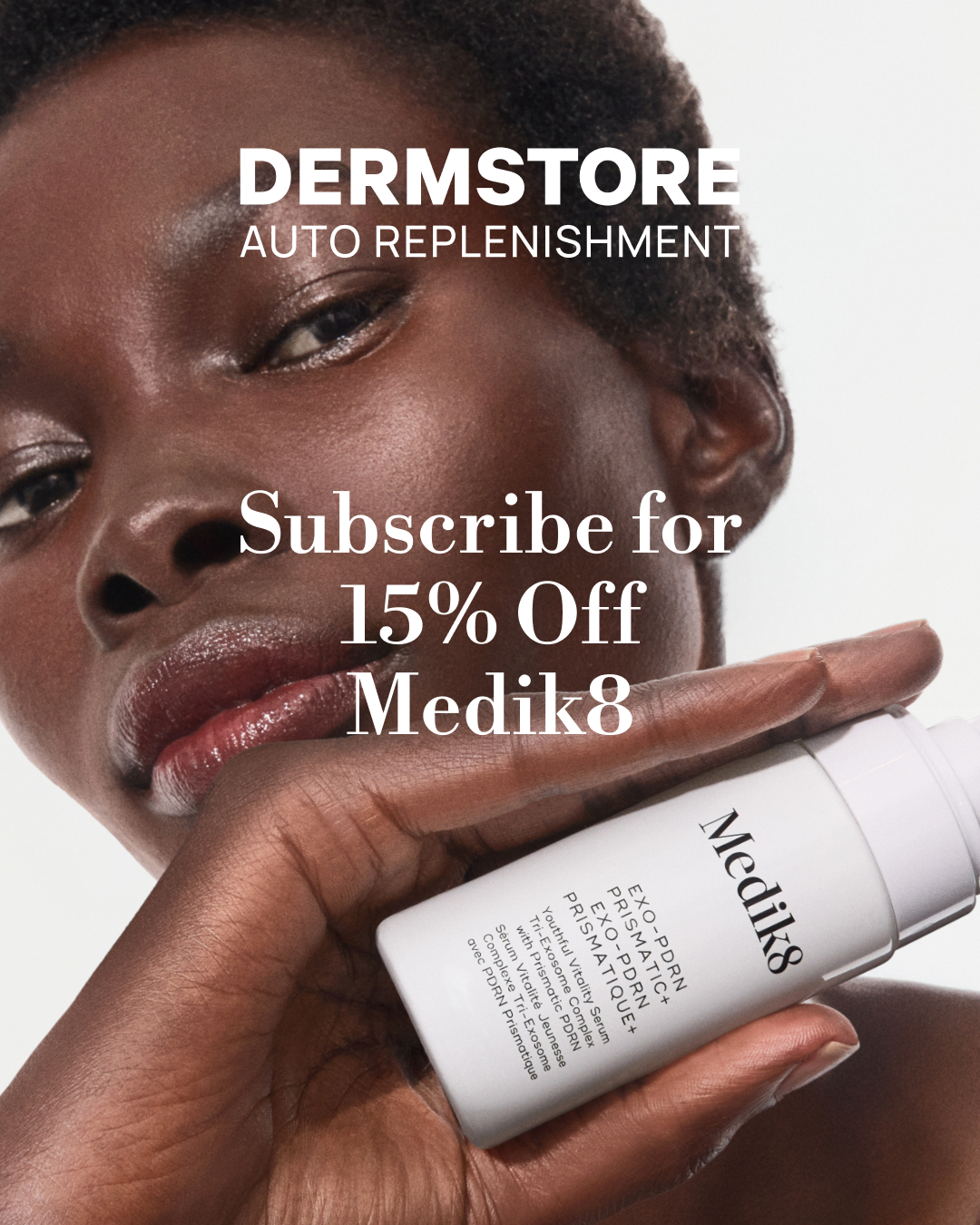Dermstore Facebook ad: Never Run Out Again