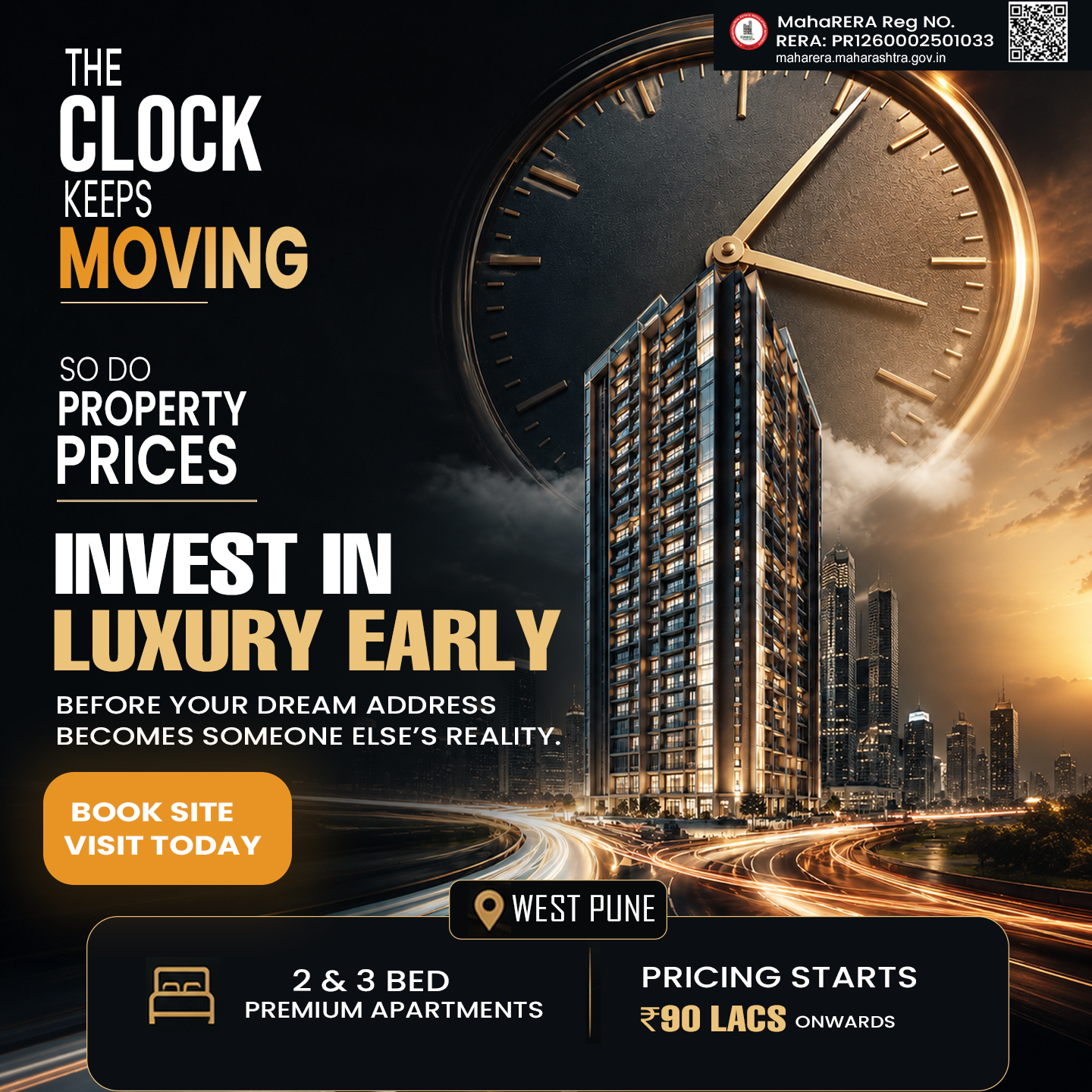 New Launch in West Pune Facebook ad: Don’t Just Buy a Home. Own a Landmark.