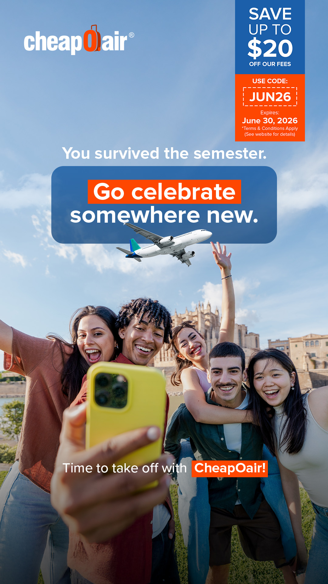 CheapOair Facebook ad