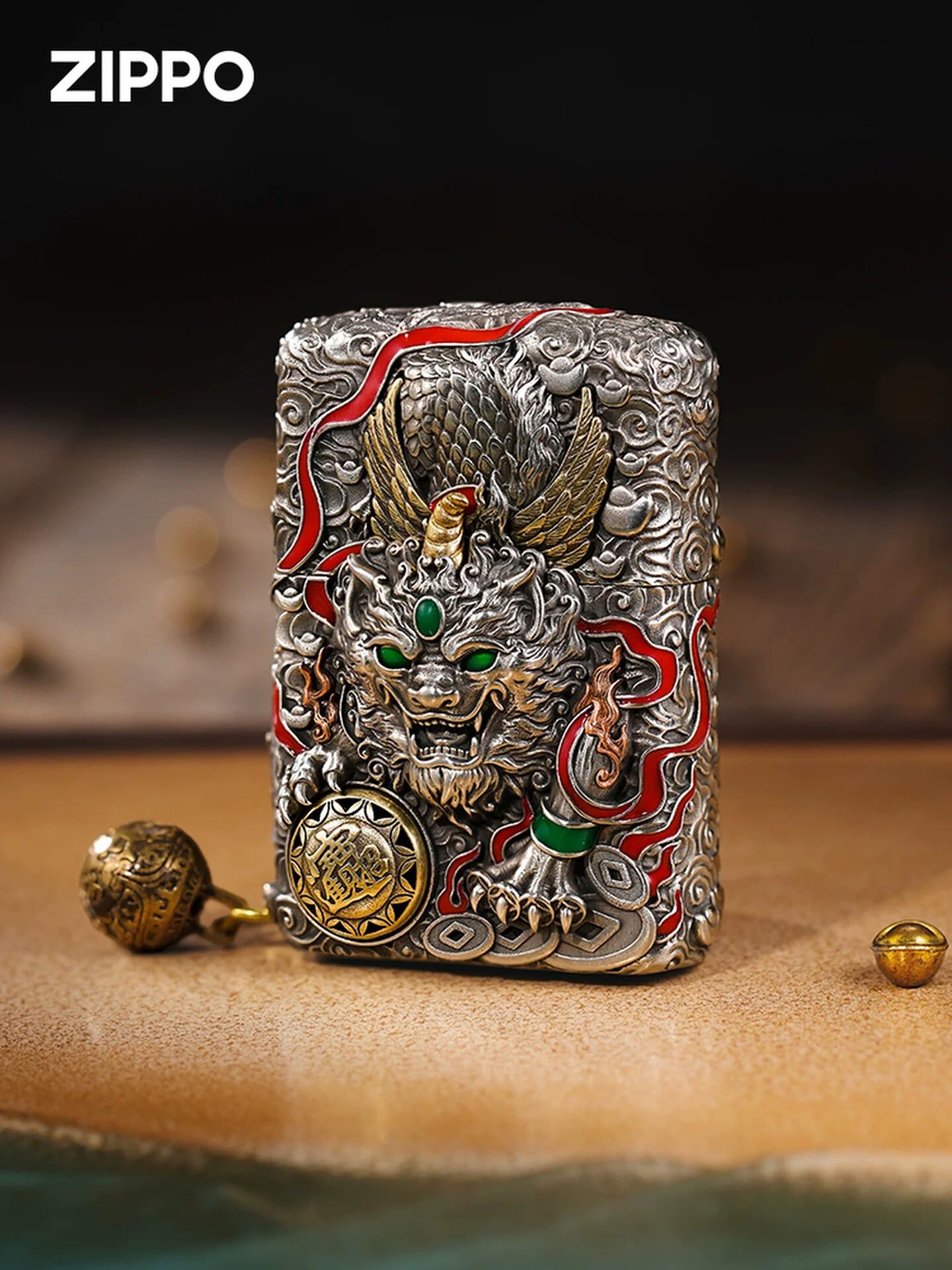 ZIPPO Custom Made Facebook ad: (PRE ORDER) ไฟแช็ก ZIPPO PIXIU Heavy Case (ปี่เซี่ยะ)…