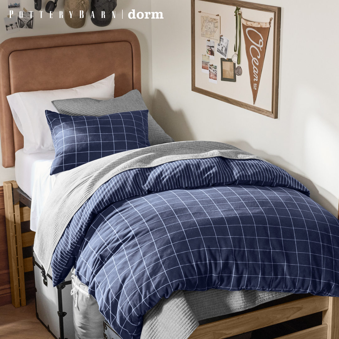 Pottery Barn Dorm Facebook ad: Packing for college?