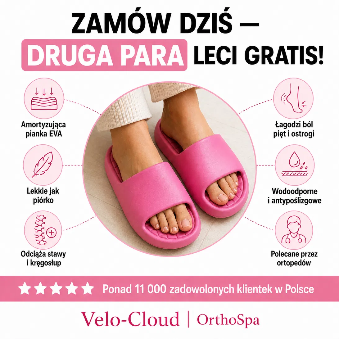 OrthoSpa Facebook ad: Zamów dziś, druga para gratis!