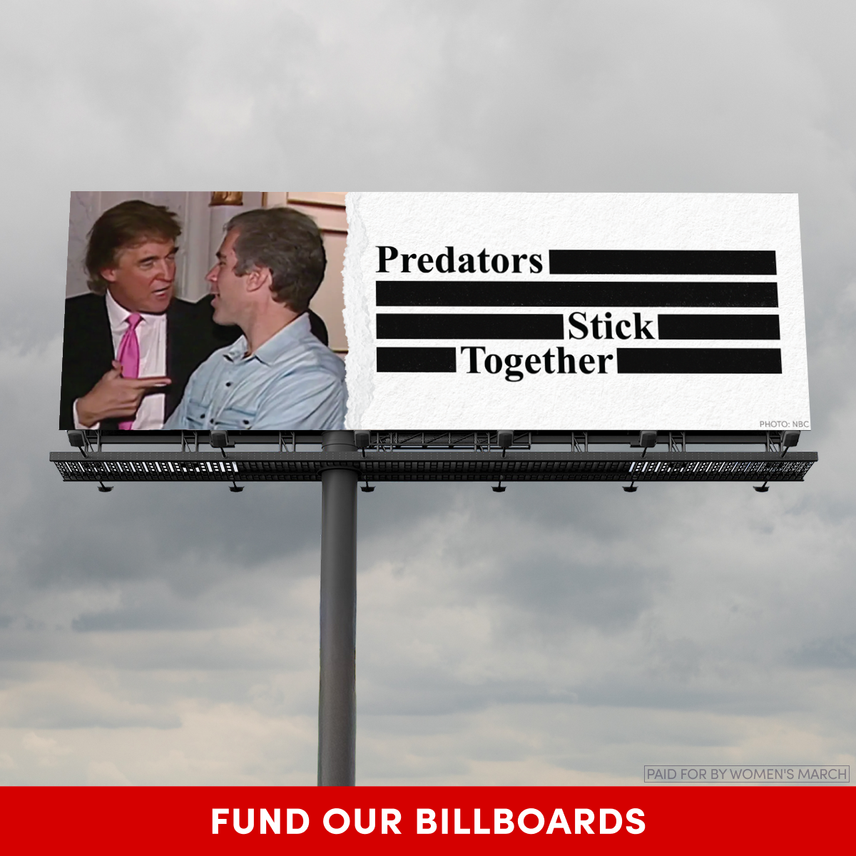 Women's March Facebook ad: Help fund our billboards