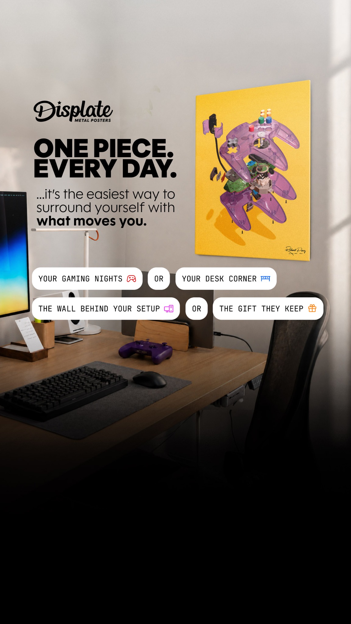 Displate Facebook ad