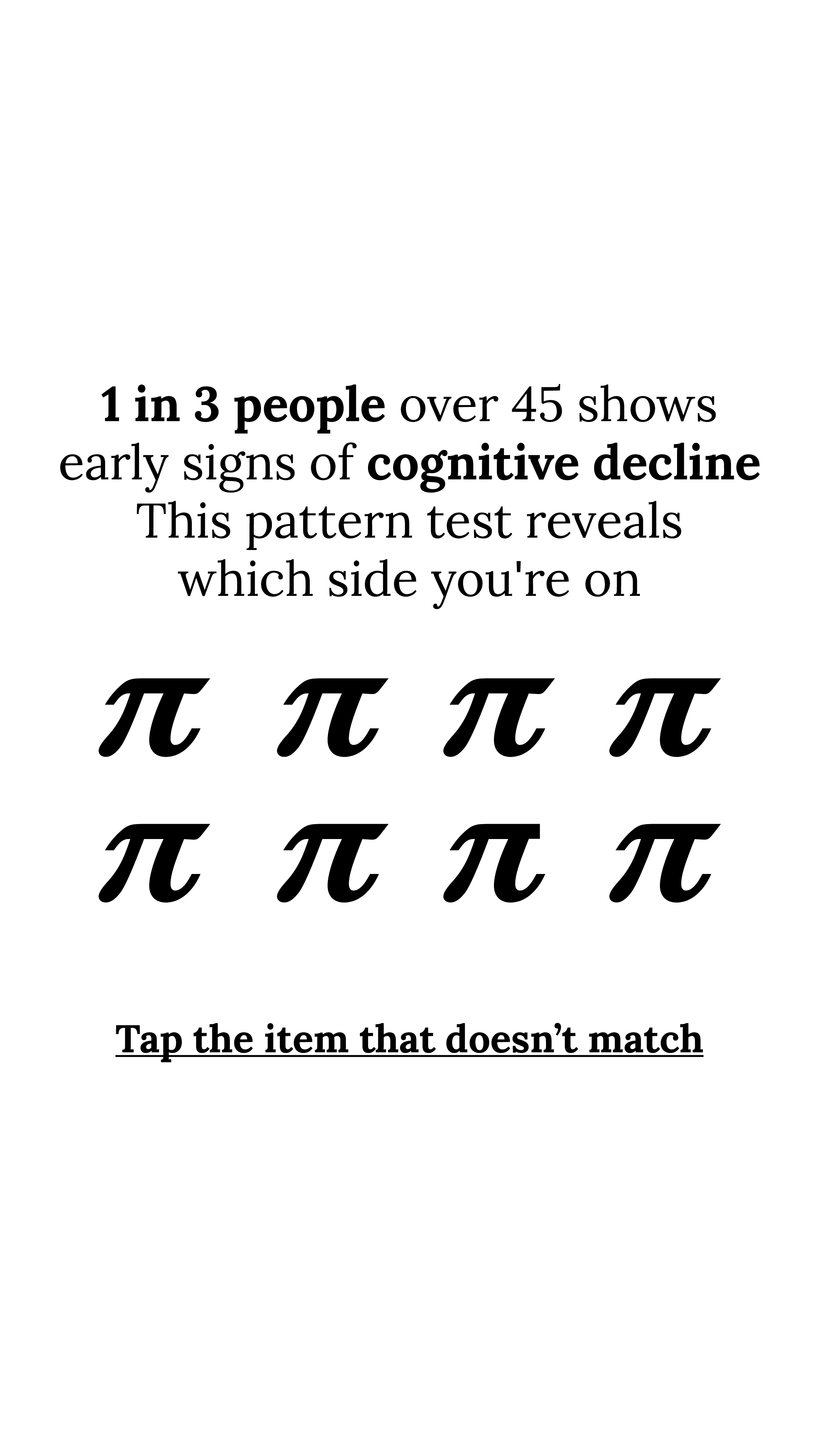 Brain Health Check Facebook ad