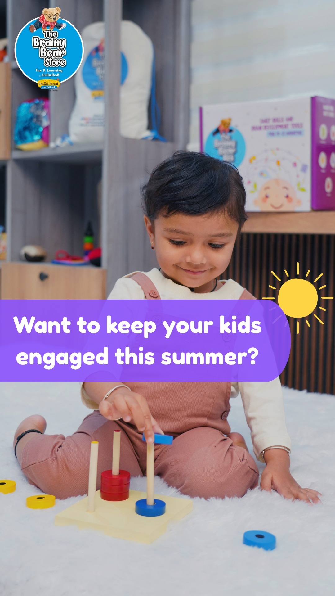 The Brainy Bear Store Facebook ad: Make this summer count, one activity at a…