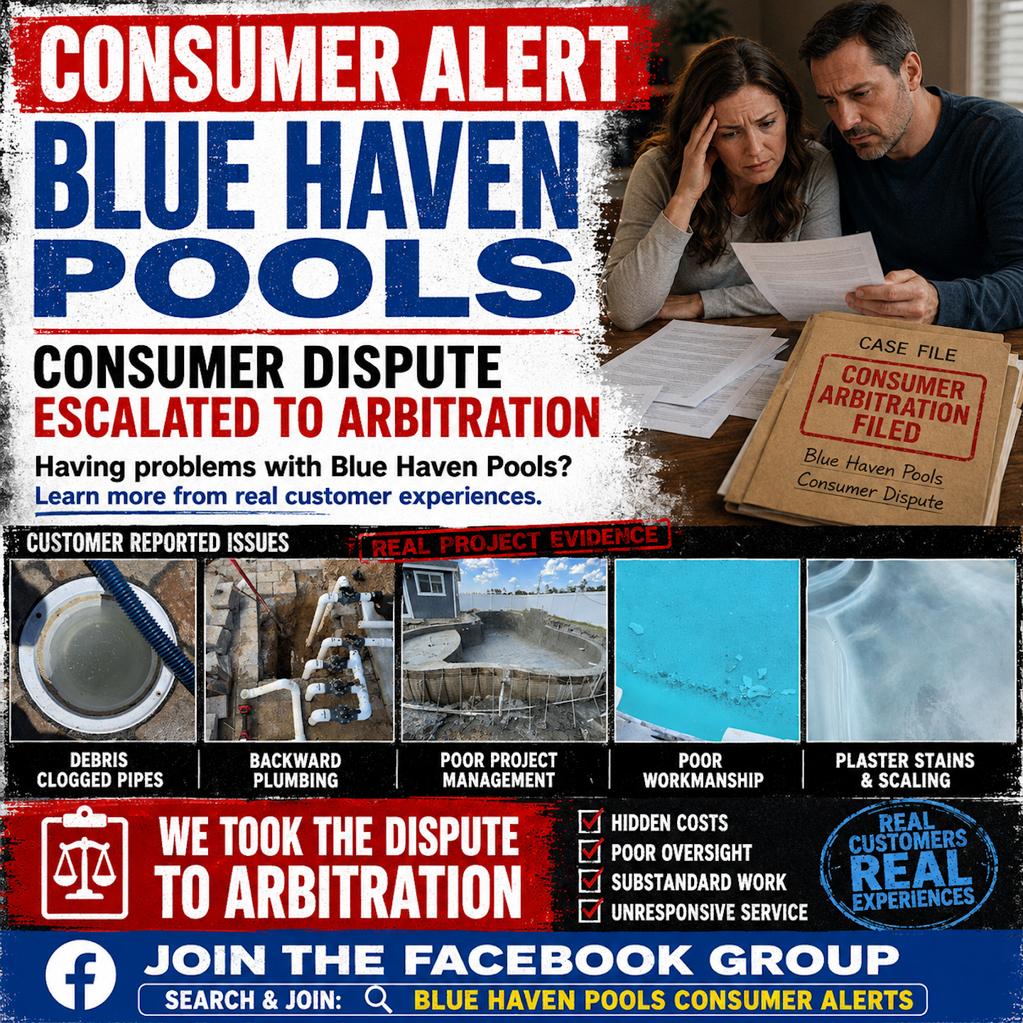 Consumer Alert - Blue Haven Pools Panama City Facebook ad: CONSUMER ALERT: Blue Haven Pools customer files for…
