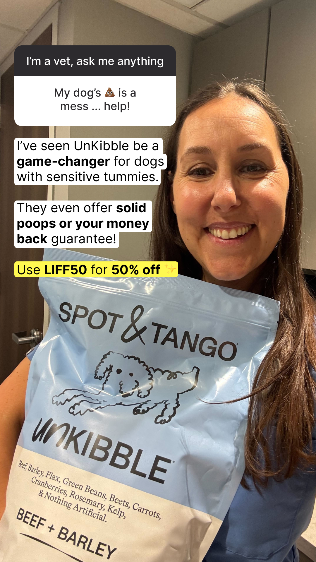 Dr. Stephanie Liff, DVM Facebook ad