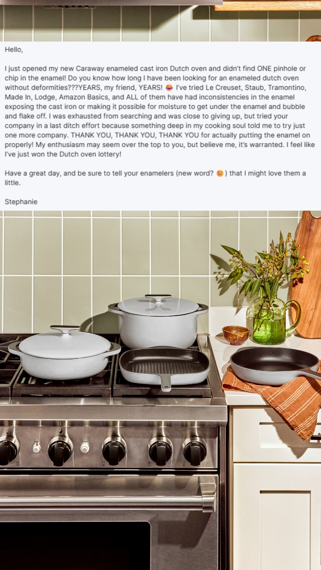 Caraway Facebook ad