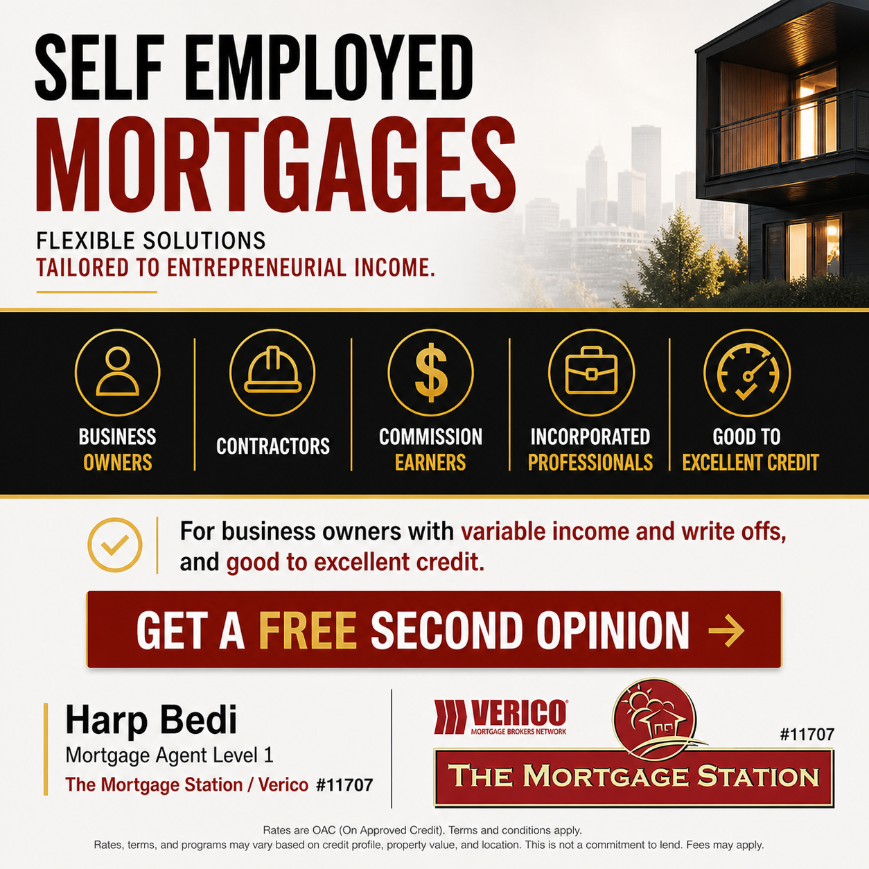 Harp Bedi-Mortgage Agent Facebook ad