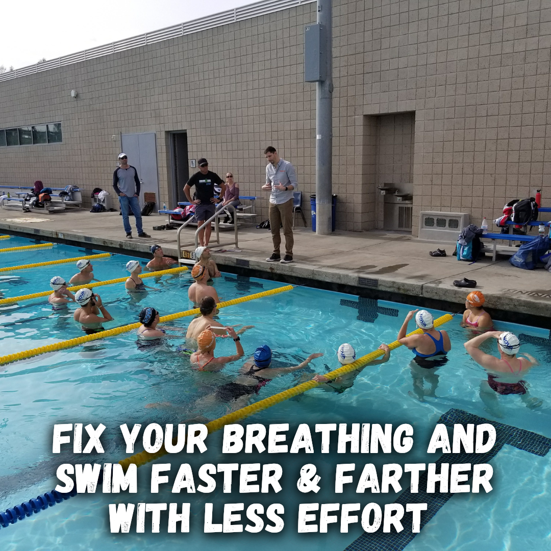 Tri Swim Coach Facebook ad: Master your breathing, swim farther, faster | $24.70