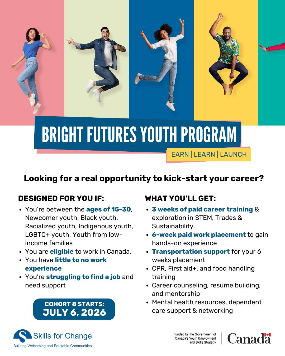 Skills for Change Facebook ad: Bright Futures Youth Program | Empower Youth Today, Skills…