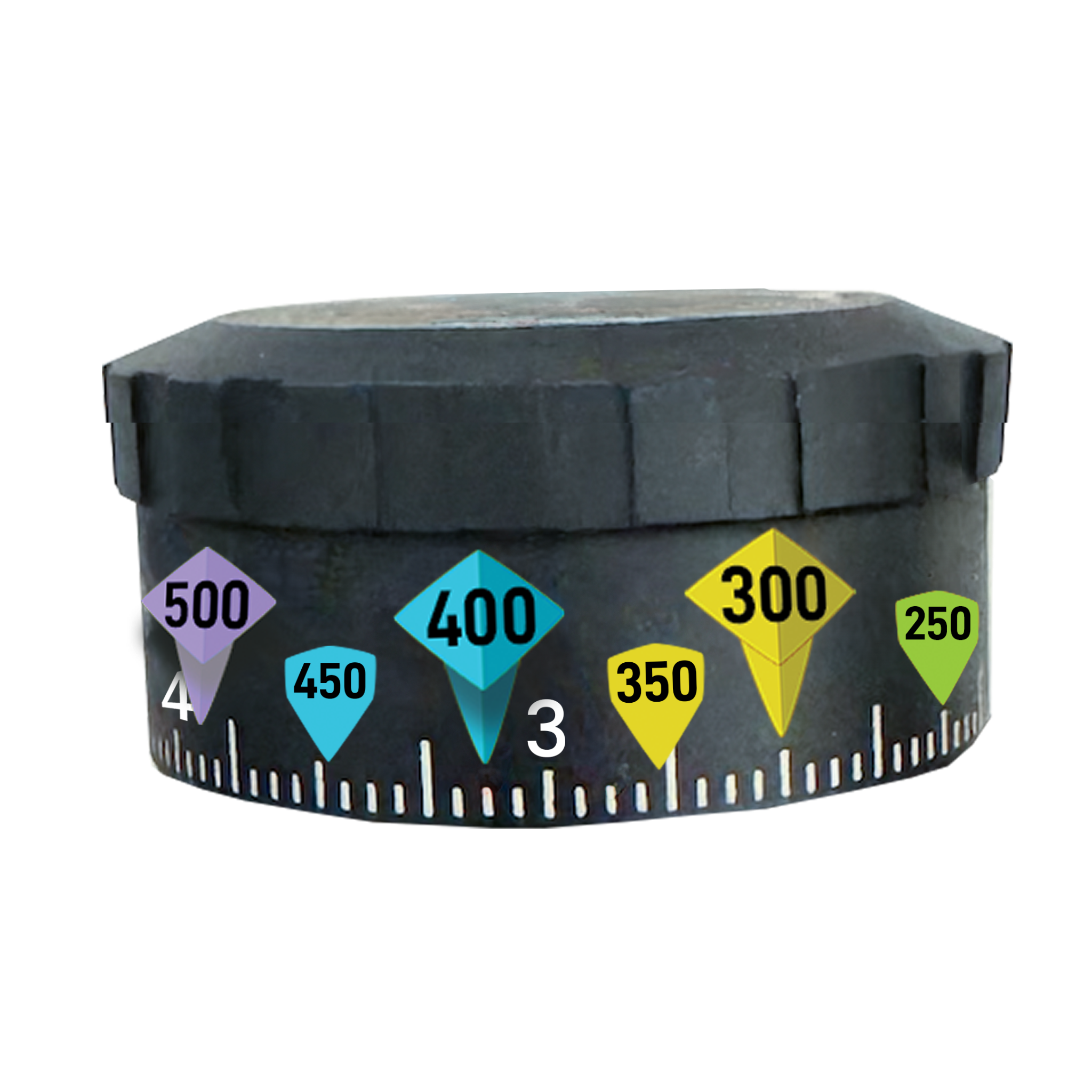 Backfire Outdoors Facebook ad: Yardage Turret Stickers for Hunters
