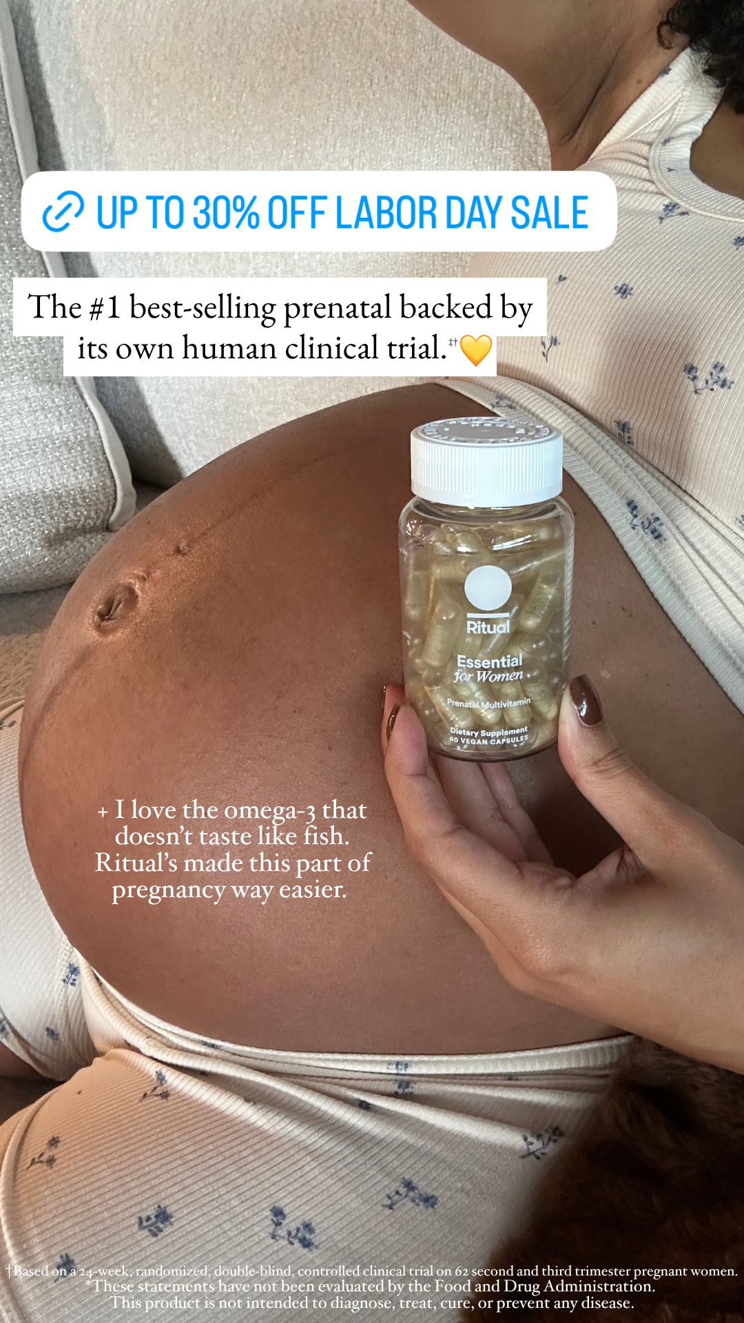 Parents Edit Facebook ad: Shop up to 30% off Ritual products during our Labor Day…