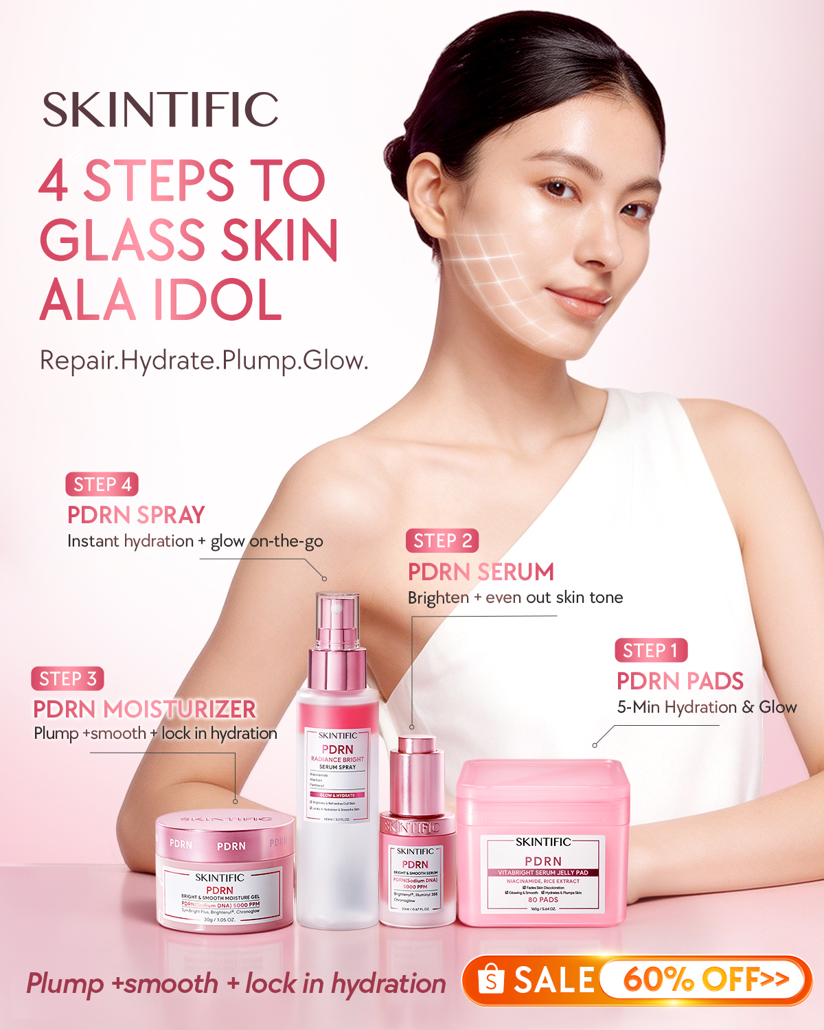 Skintific Co Facebook ad: Cek Promo PDRN Moisture Gel