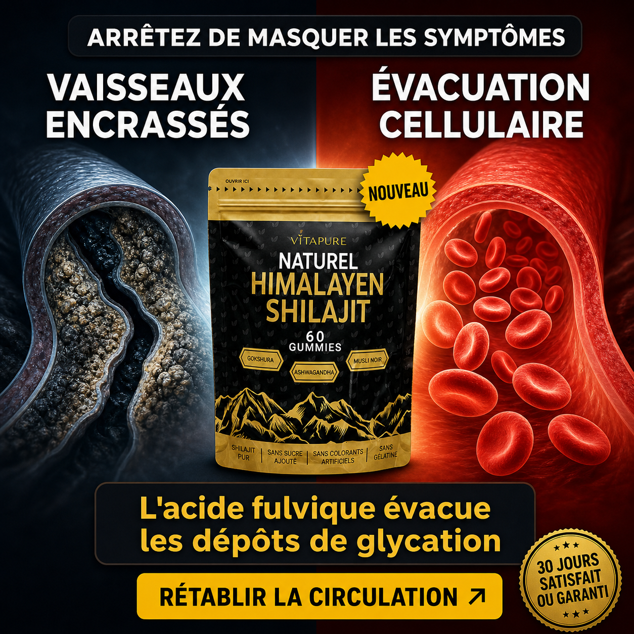 Vitalité France Magazine Facebook ad: Retrouvez vos érections d'avant le diabète
