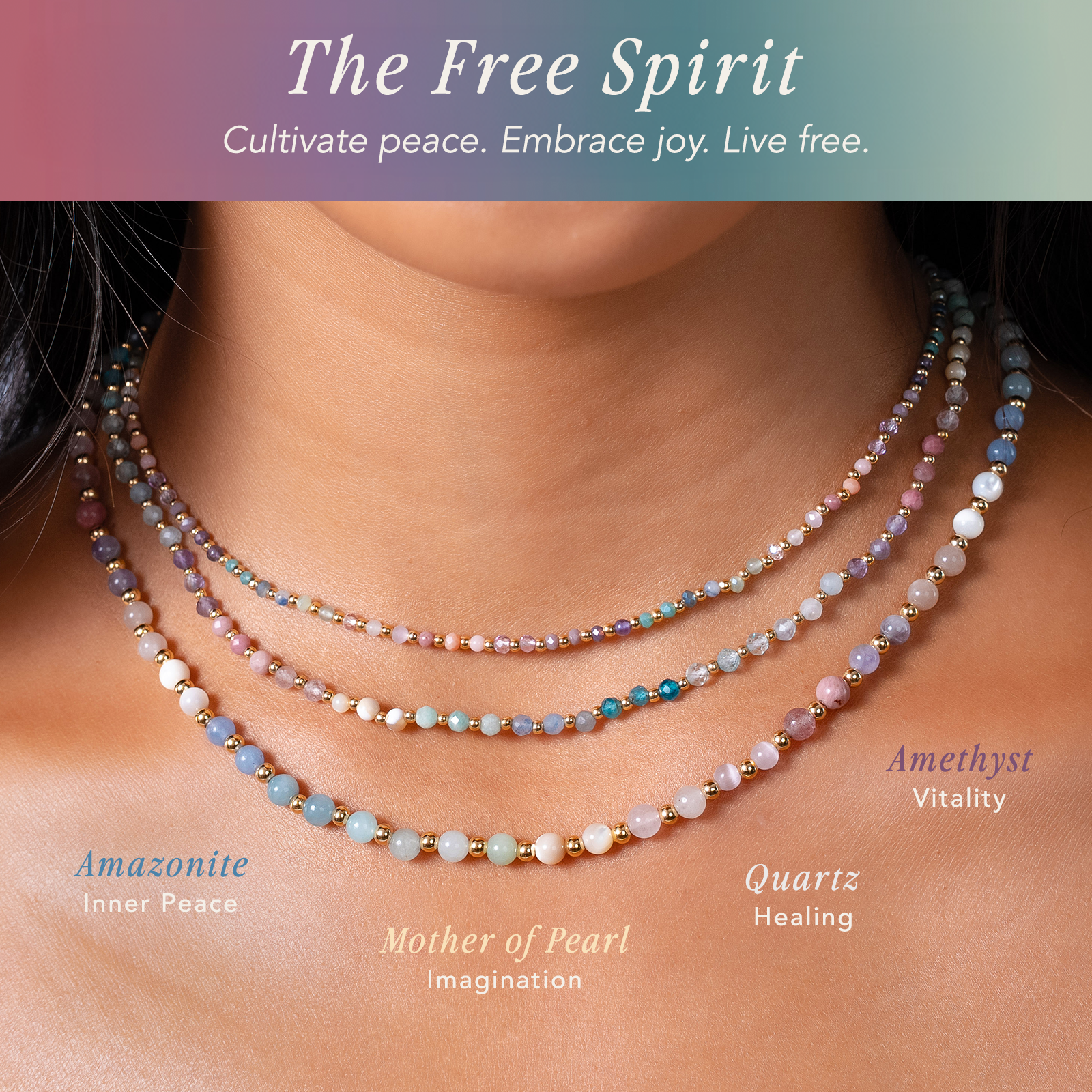Lotus and Luna Facebook ad: Healing Stone Jewelry for the 𝑭𝒓𝒆𝒆 𝑺𝒑𝒊𝒓𝒊𝒕