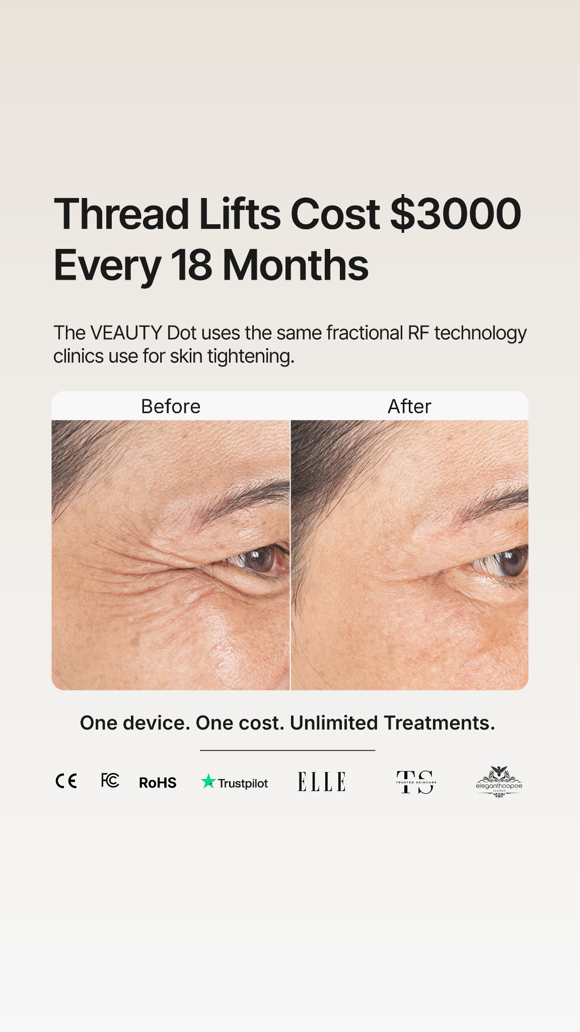 Veauty Facebook ad