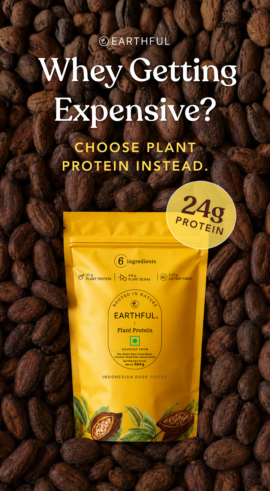 Earthful Facebook ad: Why I Choose EARTHFUL Protein