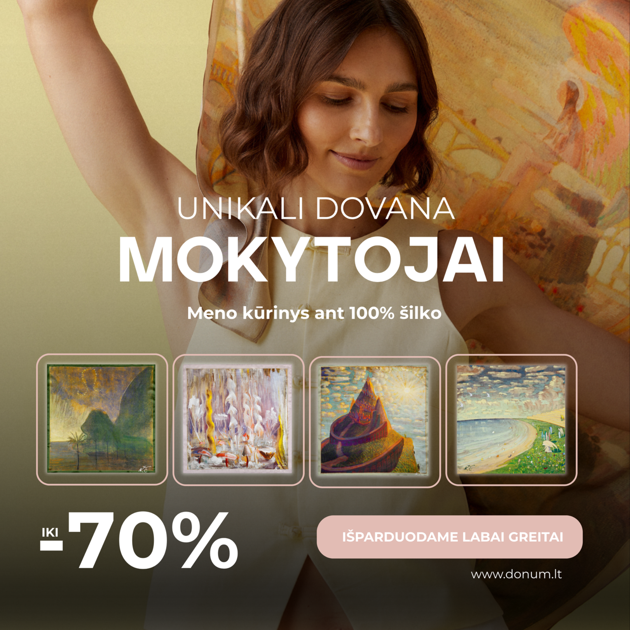 donum. Facebook ad: Vietoj gėlių, Čiurlionio menas