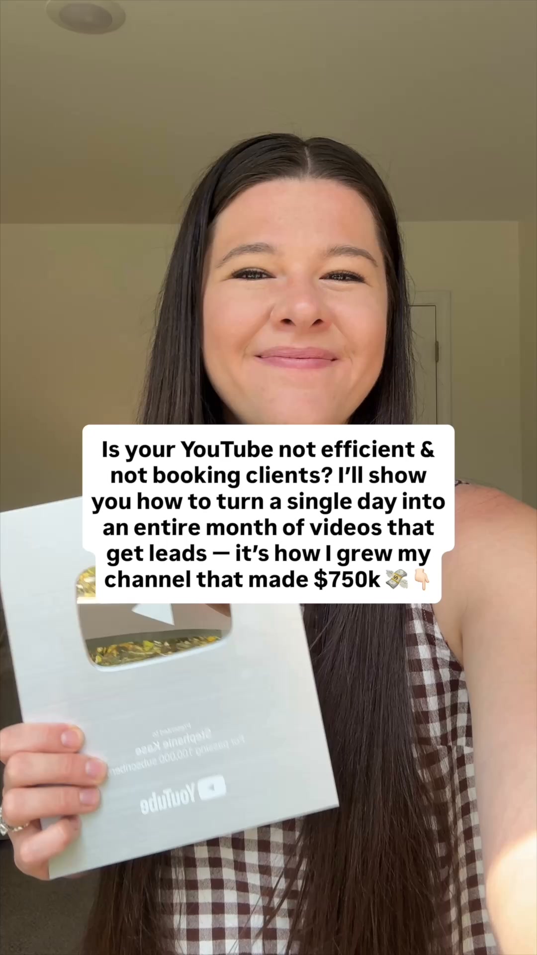 Stephanie Kase Facebook ad: Your entire month of YouTube, done in a single day
