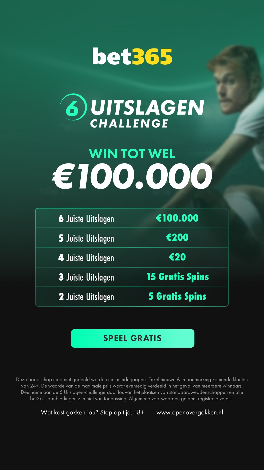 Sport & Casino - bet365 Nederland Facebook ad