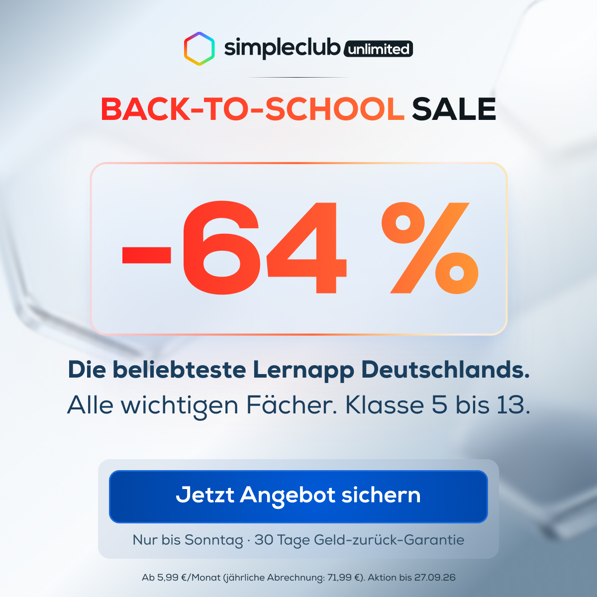simpleclub Facebook ad