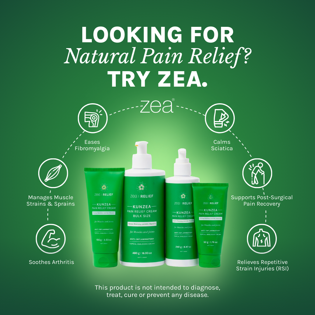 Zea Relief Facebook ad
