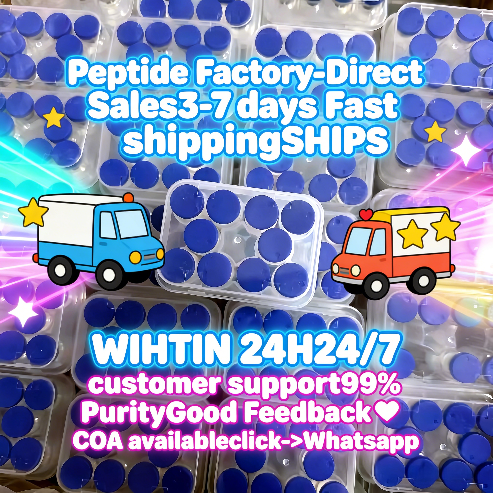 Goal Peptides Lab Facebook ad: Transform Lead Times into a Competitive Edge