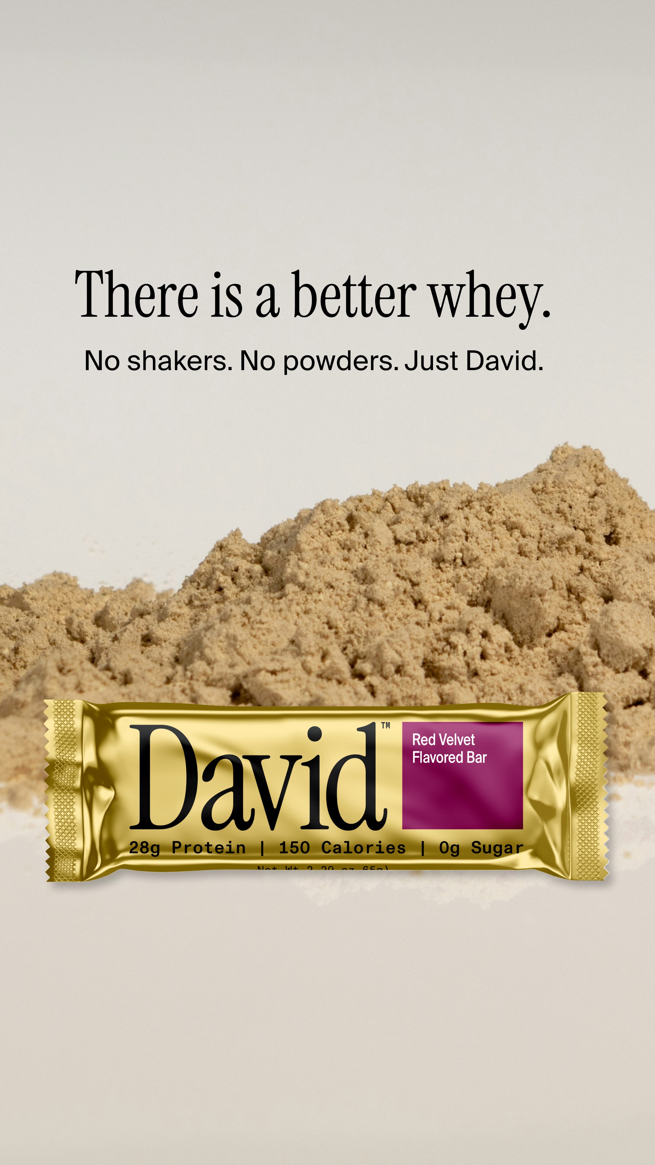 David Protein Facebook ad
