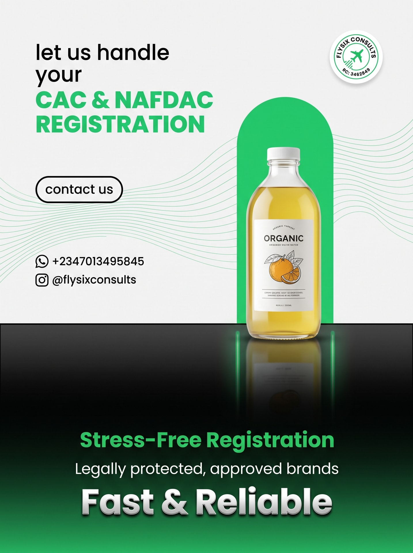 Nafdac Consultant Facebook ad: Stress-Free NAFDAC & CAC Reg